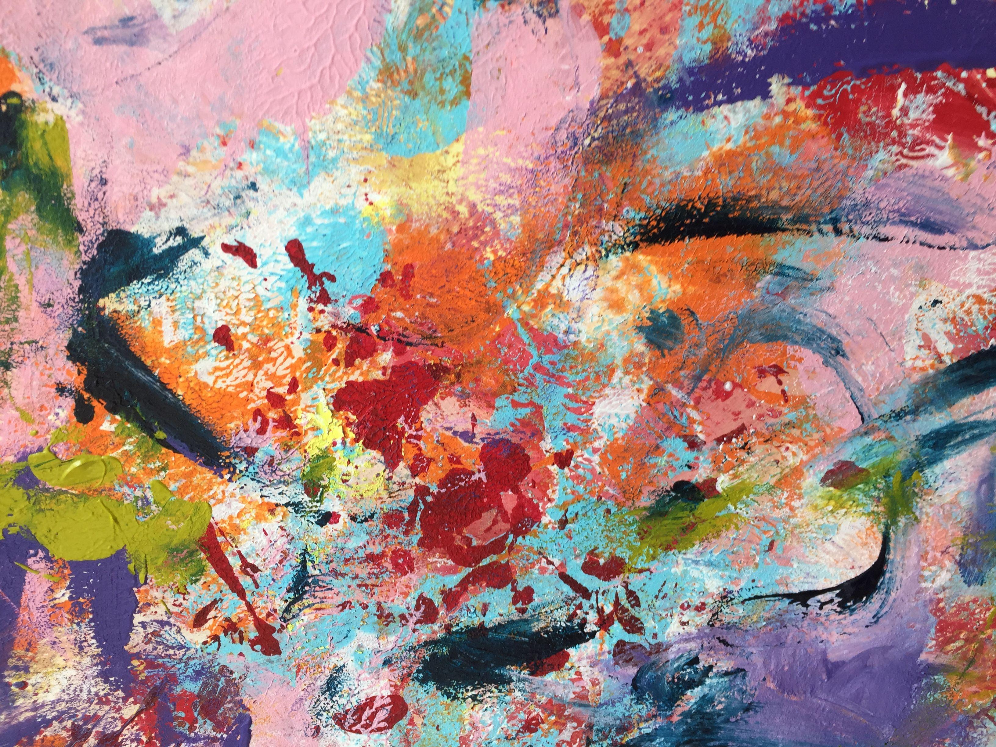 Senza confini, Pittura, Acrilico su carta - Painting Contemporaneo di Christel Haag