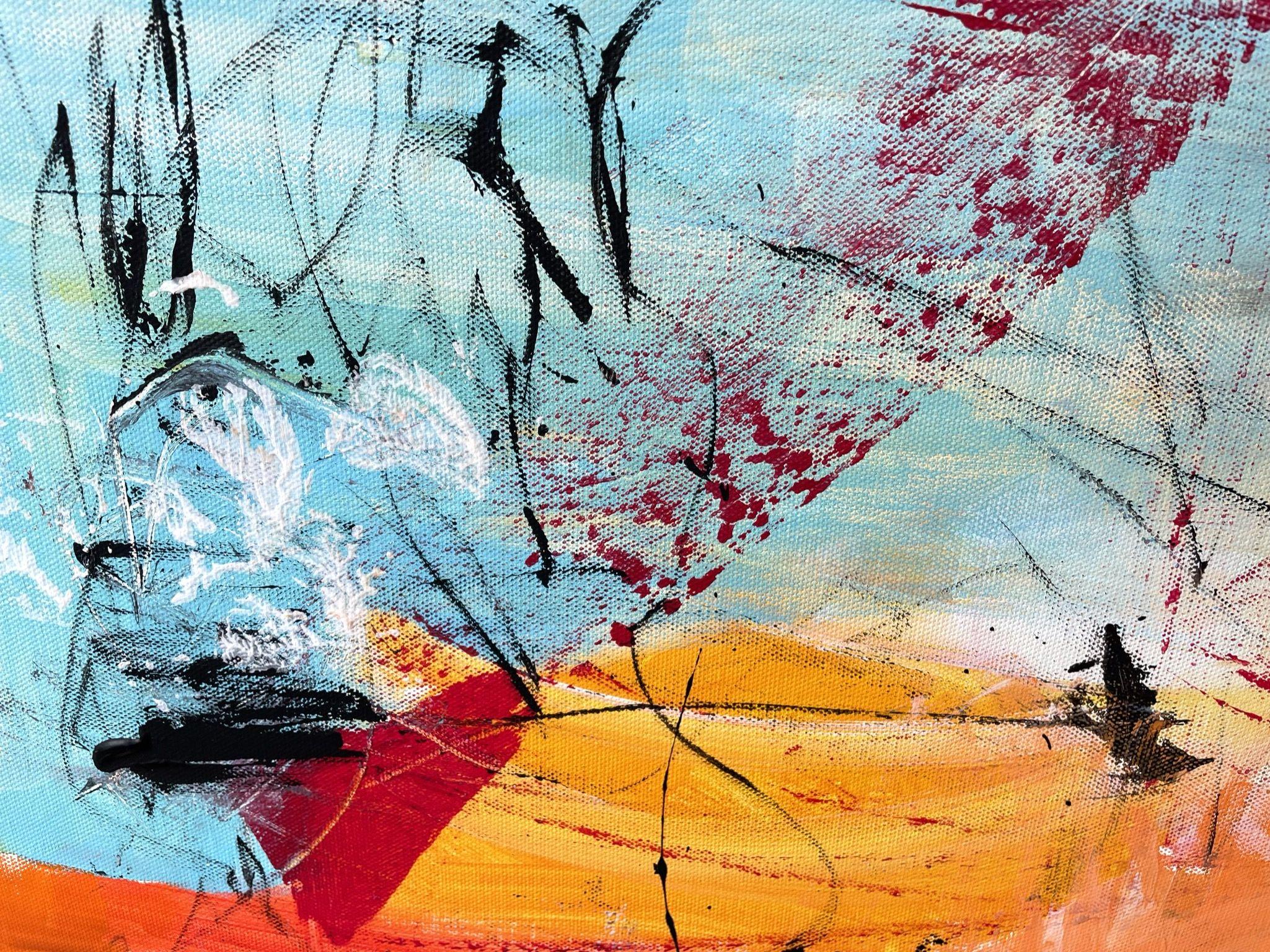 Nessun rimpianto, Pittura, Acrilico su tela - Painting Moderno di Christel Haag