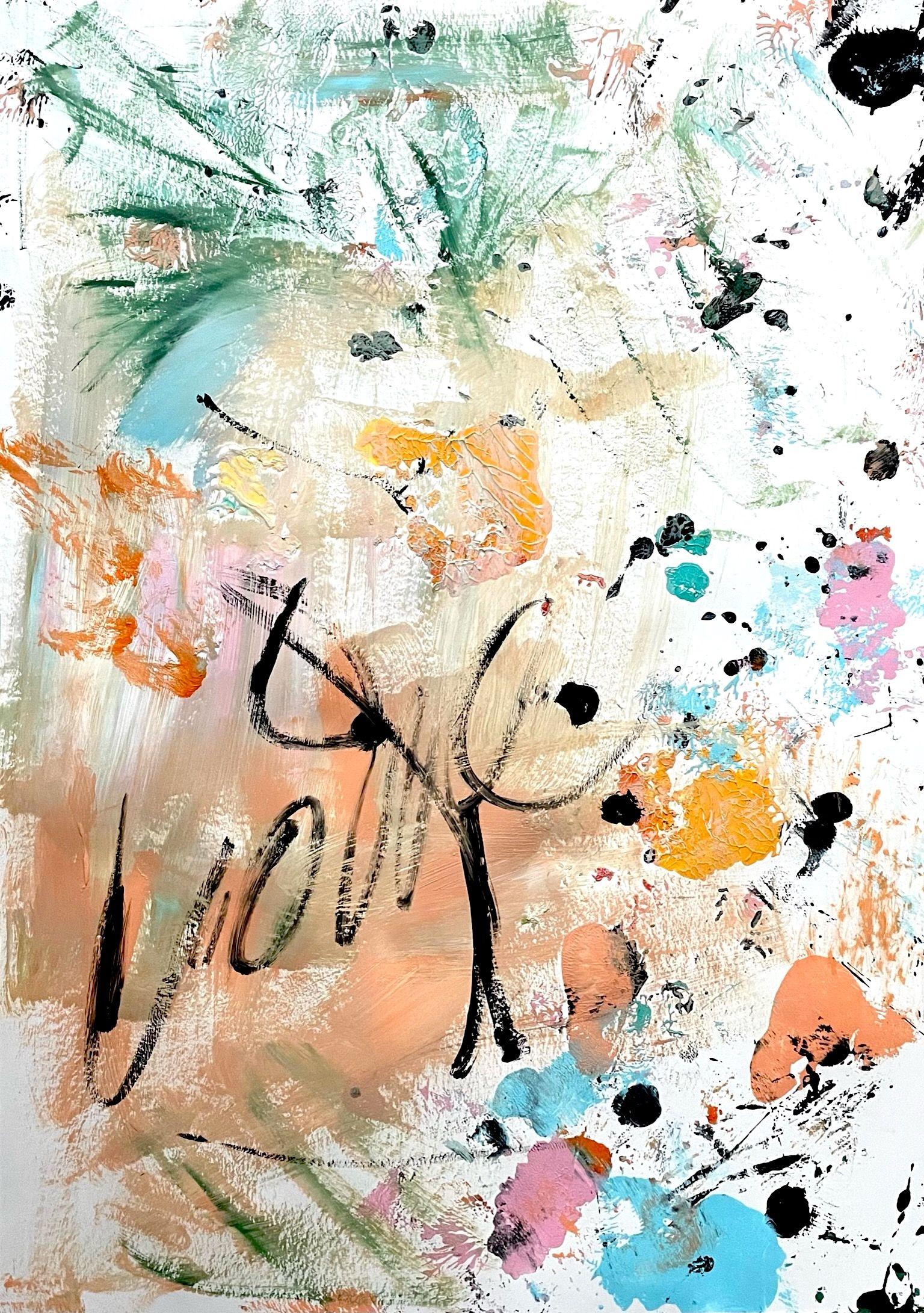 Nada se Compara 2, Pintura, Acrílico sobre Papel - Painting de Christel Haag