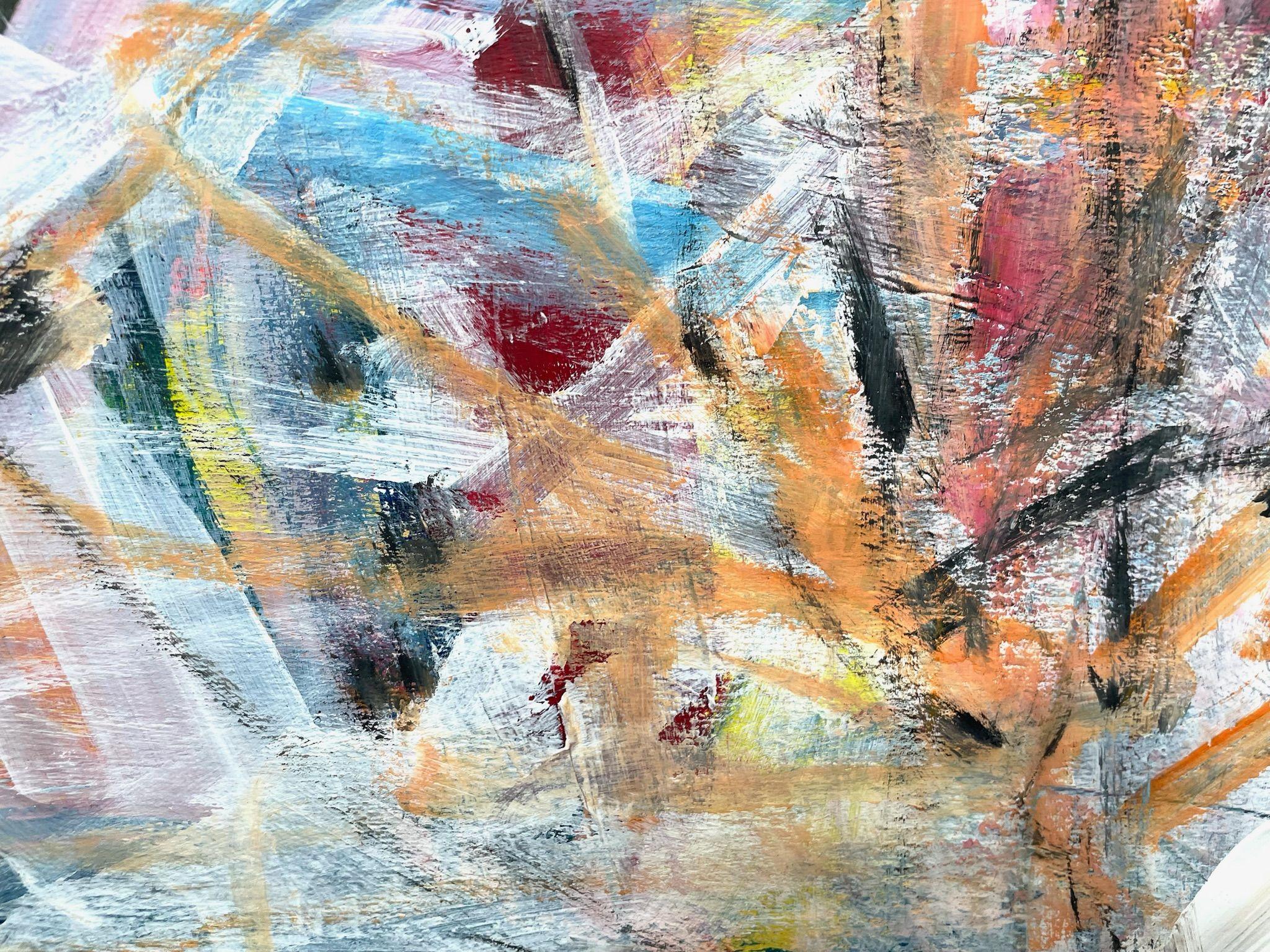 Jetzt ist ihre Zeit, Malerei, Acryl auf Papier im Angebot 1