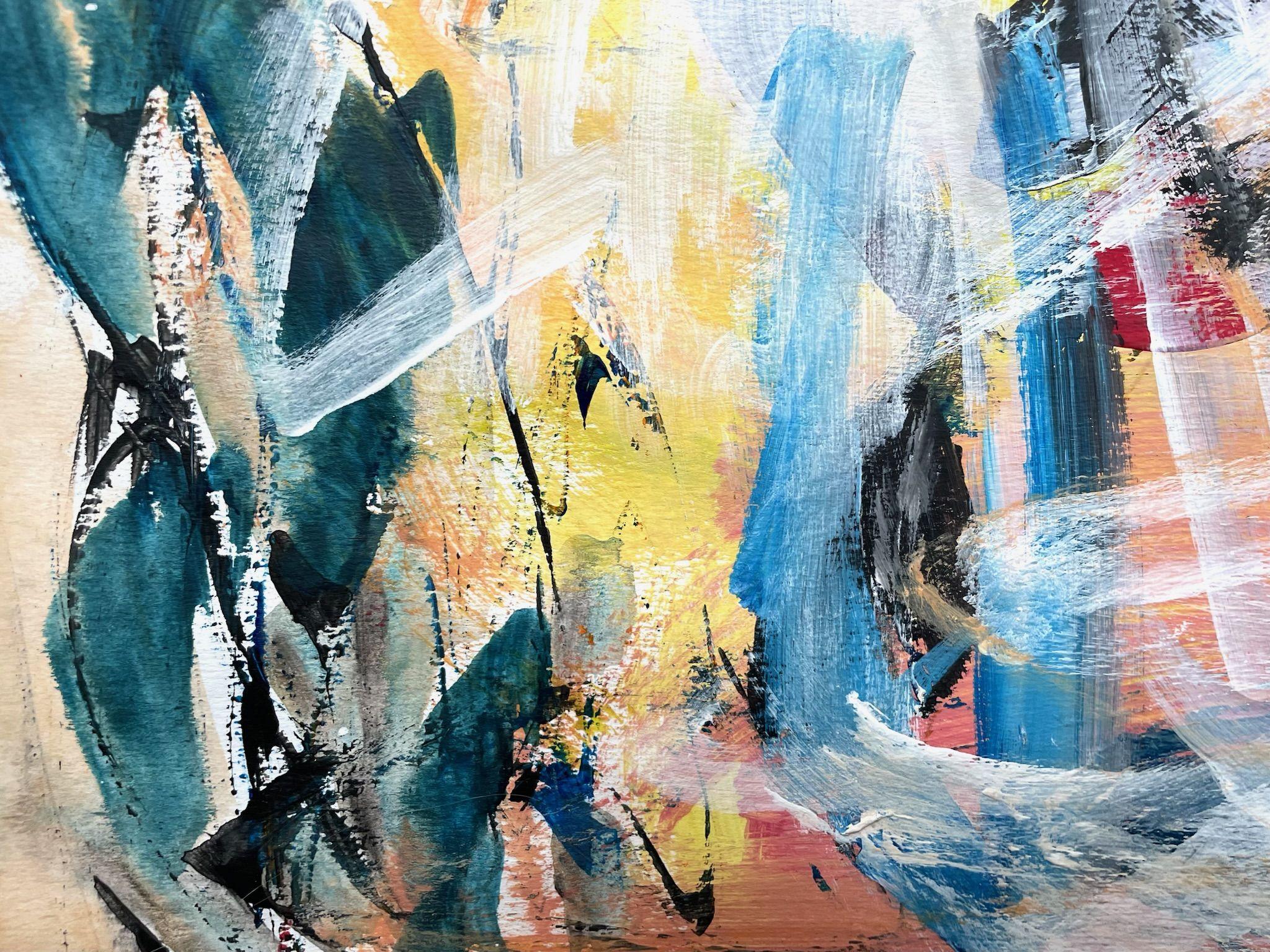 Jetzt ist ihre Zeit, Malerei, Acryl auf Papier im Angebot 2