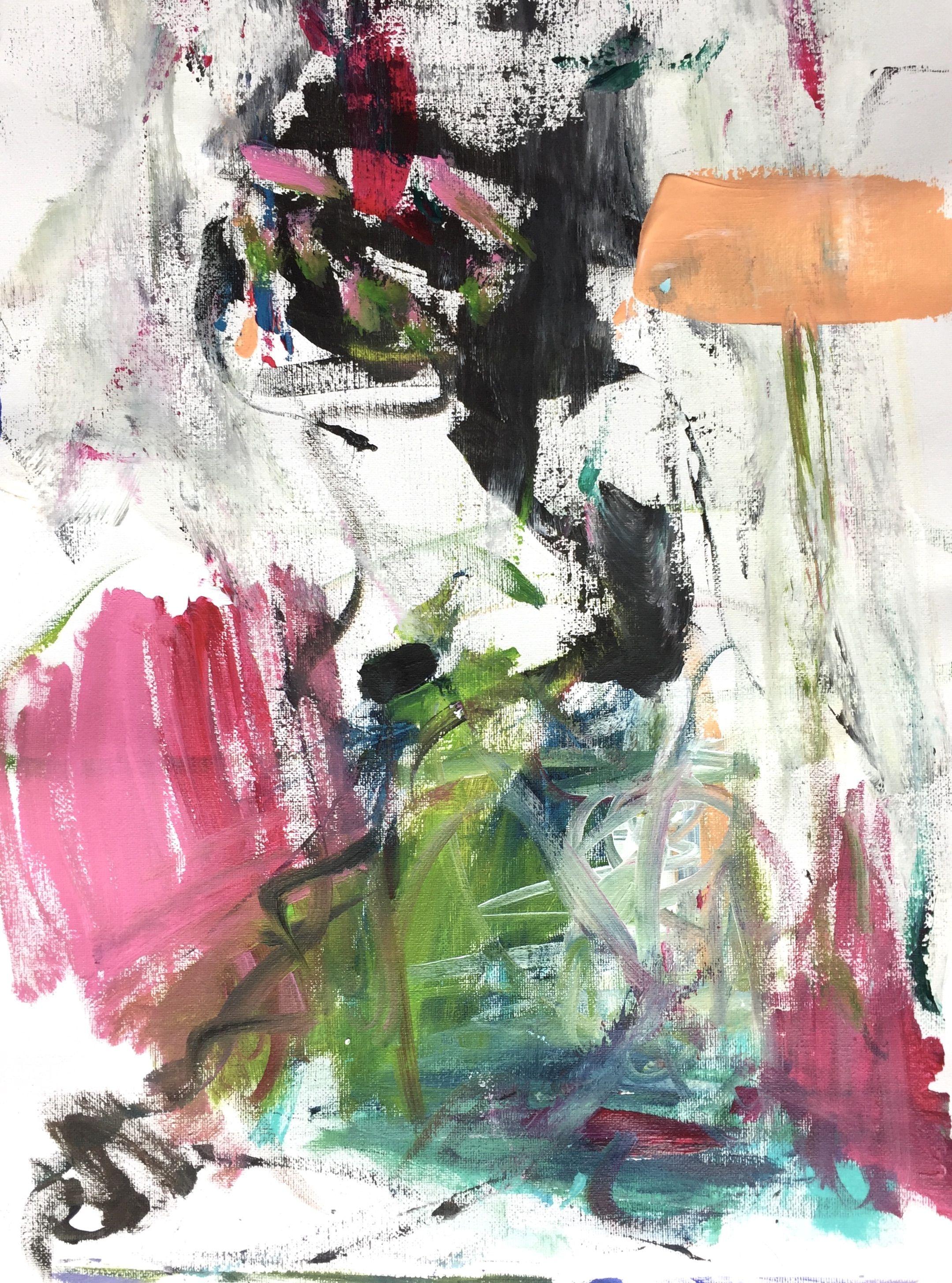 Oh Boy, peinture, acrylique sur toile - Painting de Christel Haag