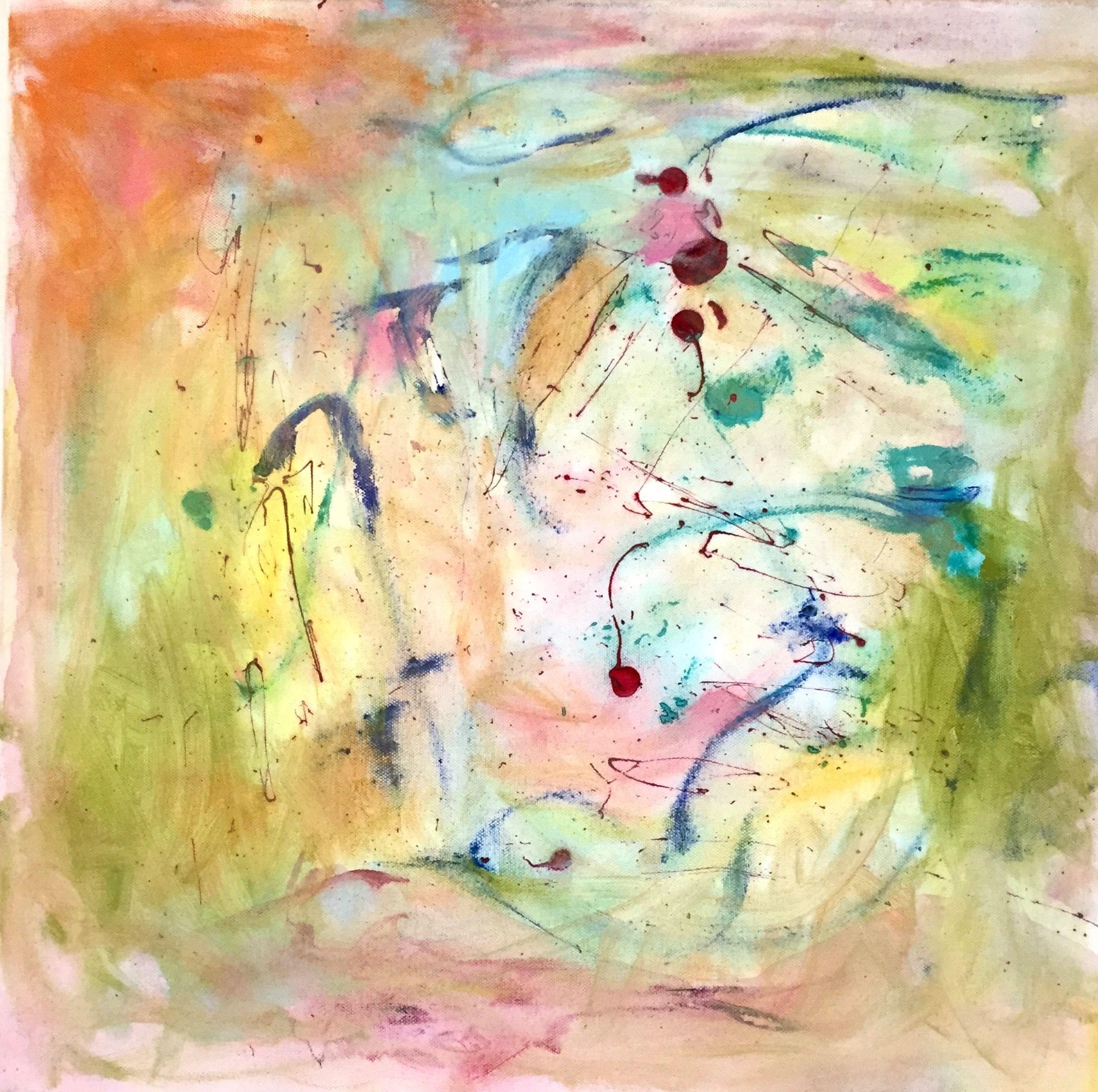 Christel Haag Abstract Painting – Once Upon the Time, Gemälde, Acryl auf Leinwand