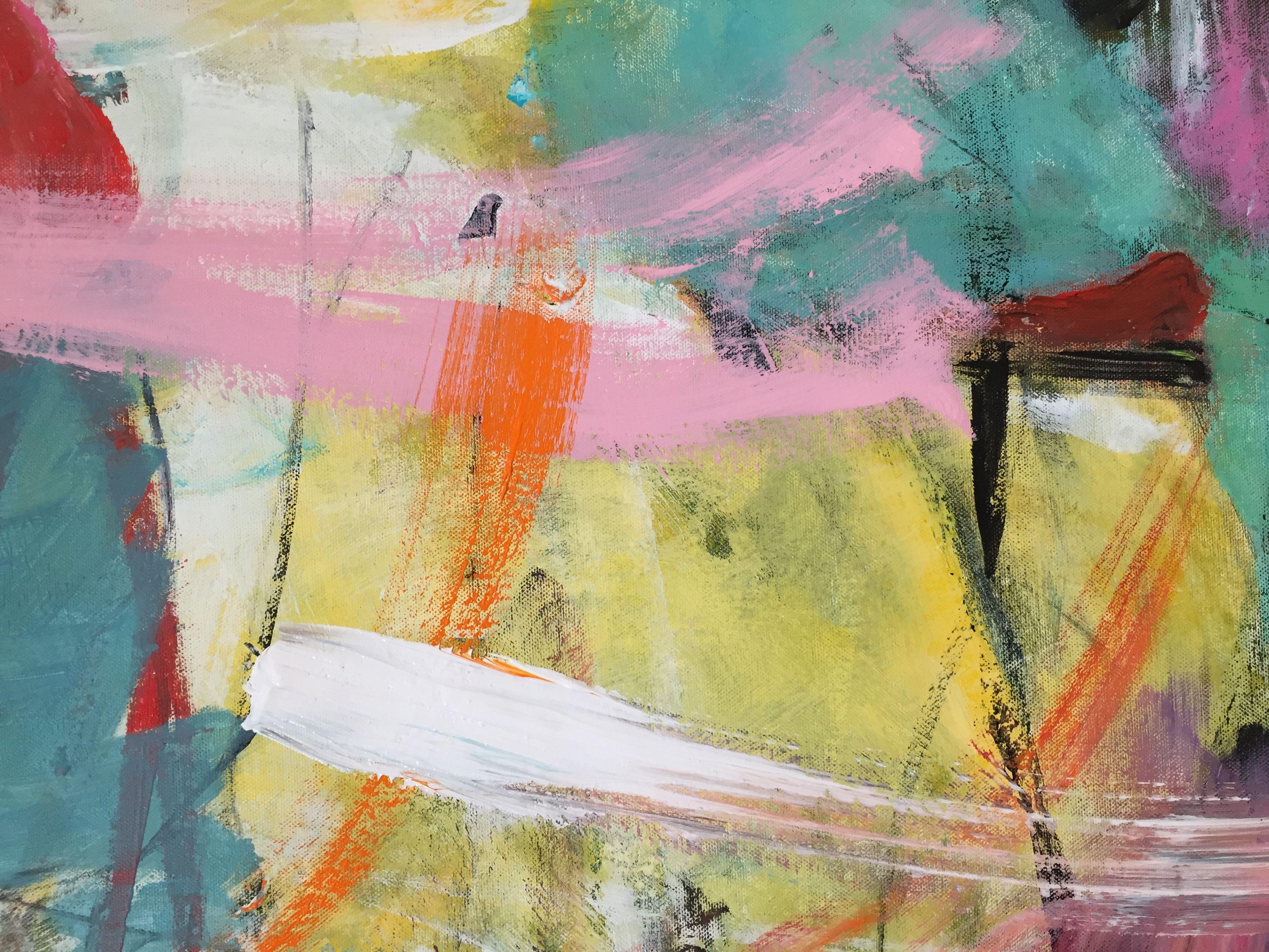 A Space, Pittura, Acrilico su tela - Painting di Christel Haag