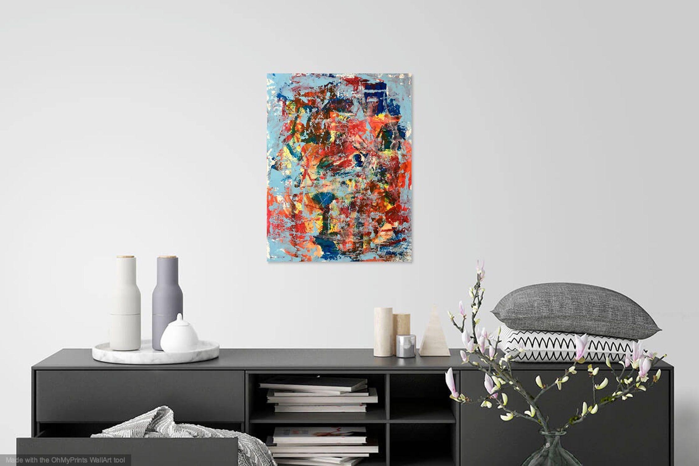 De Fuera Hacia Adentro, Pintura, Acrílico sobre Papel - Painting de Christel Haag