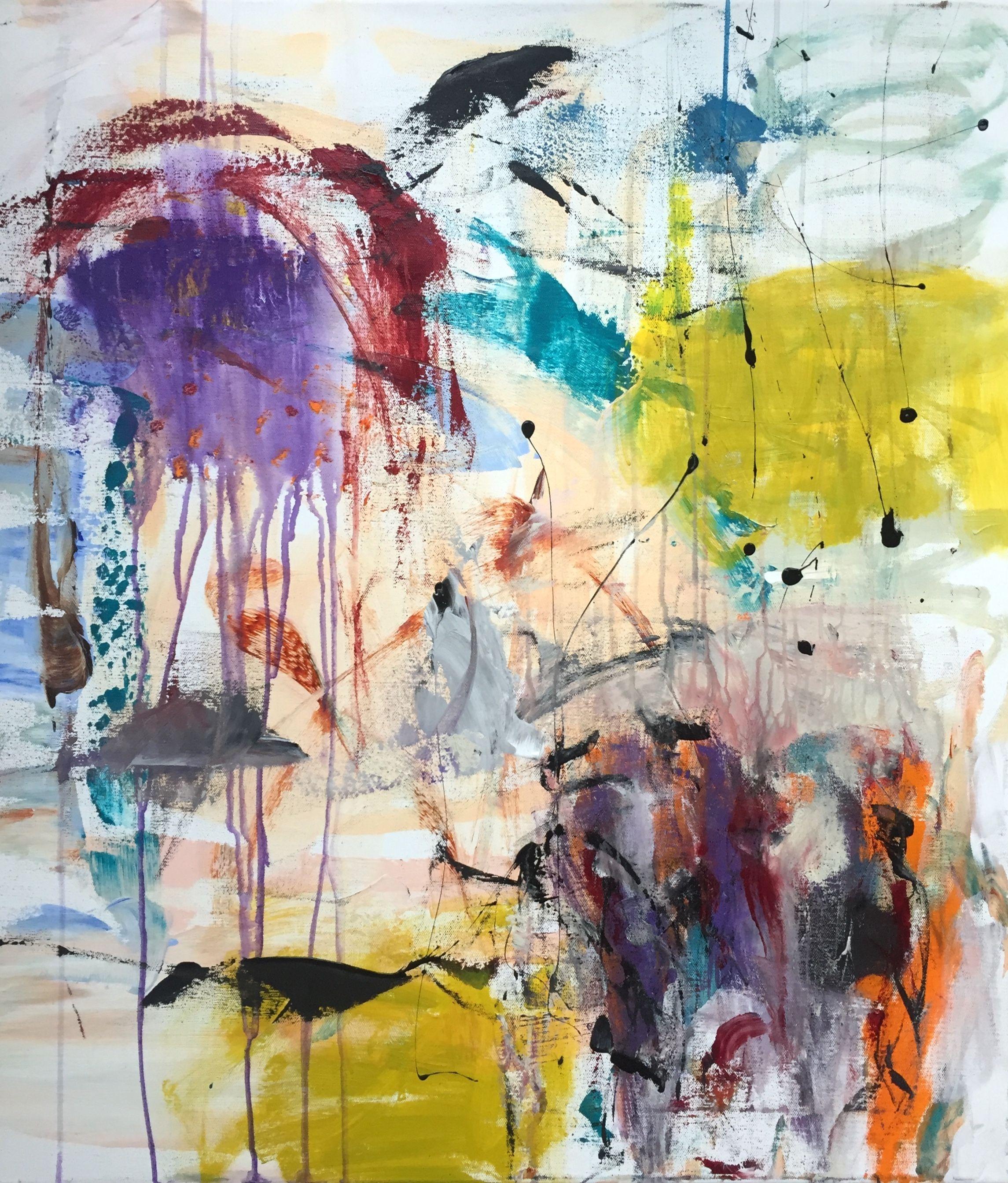 Ha caído lluvia, Pintura, Acrílico sobre lienzo - Painting de Christel Haag