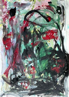 Reflektion, Pintura, Acrílico sobre papel