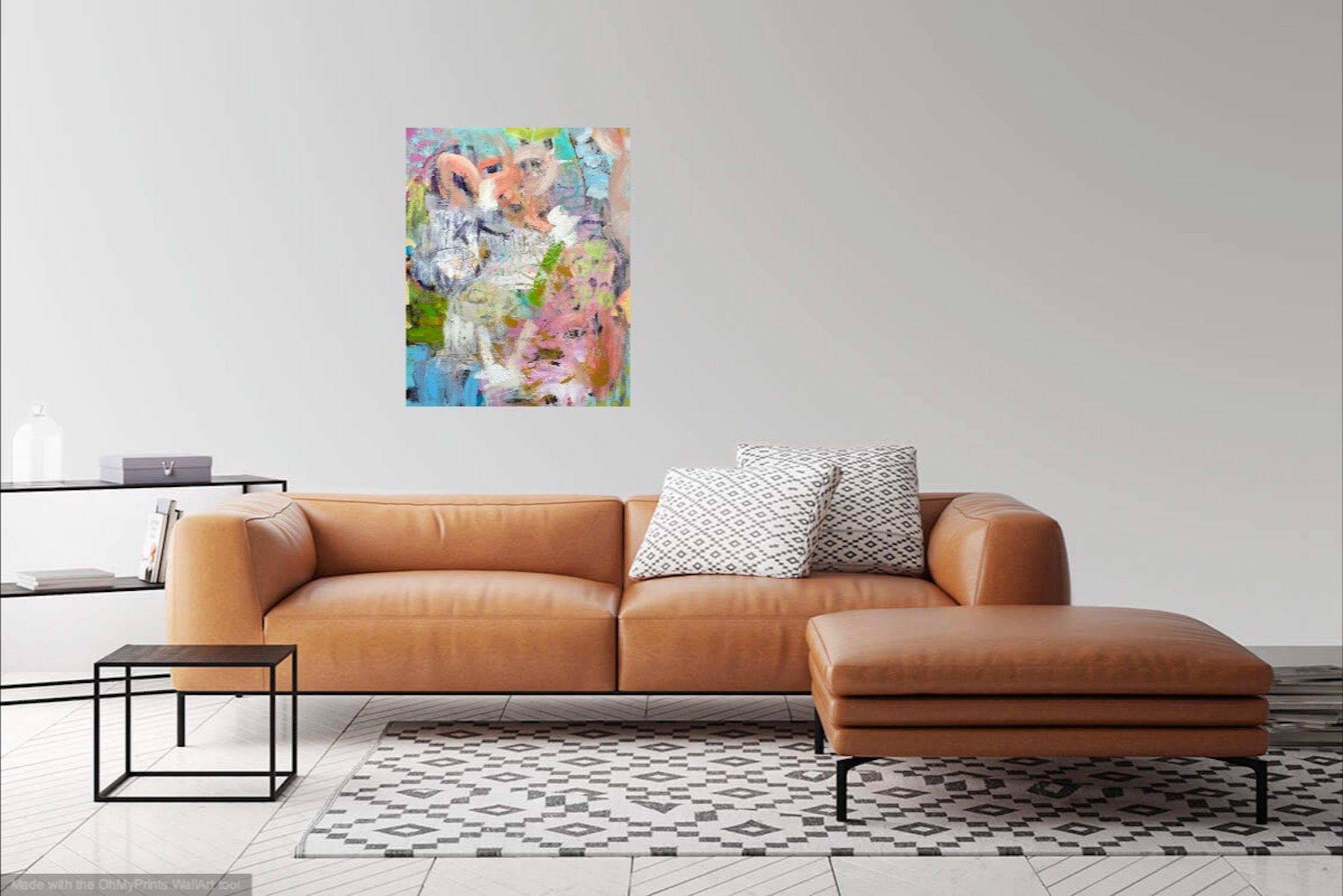 Rosalie, peinture, acrylique sur toile en vente 2
