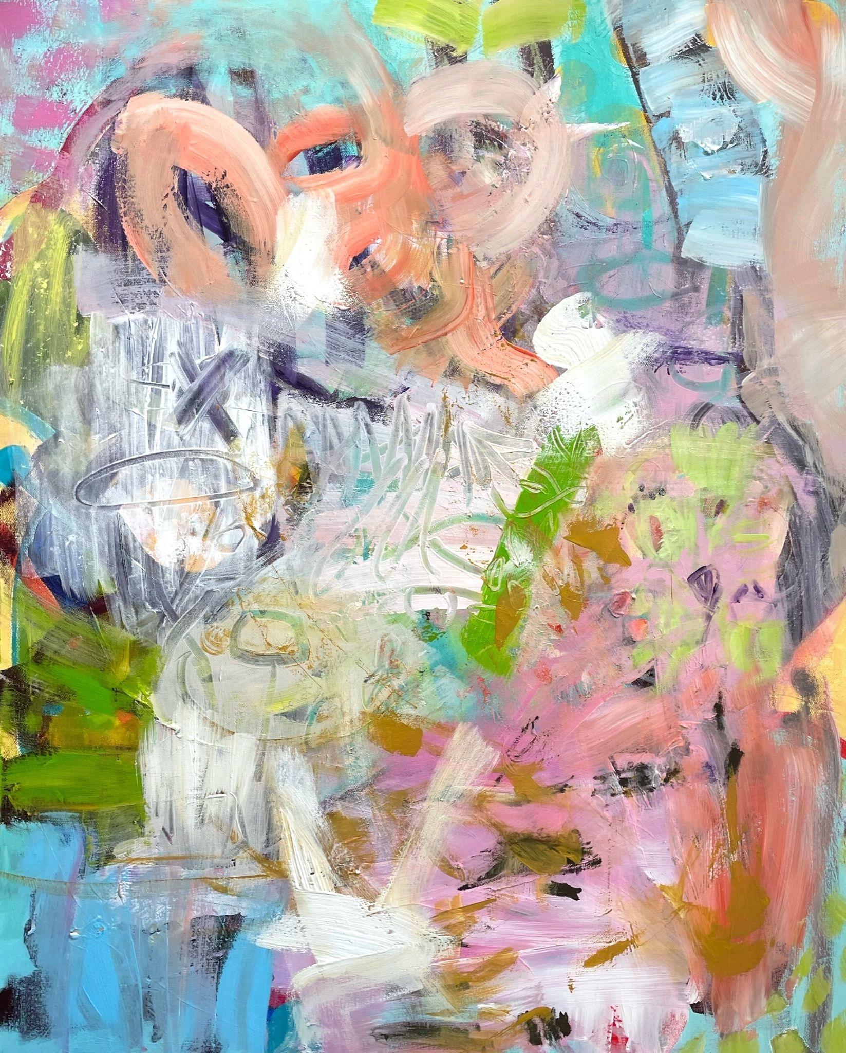 Rosalie, peinture, acrylique sur toile - Painting de Christel Haag