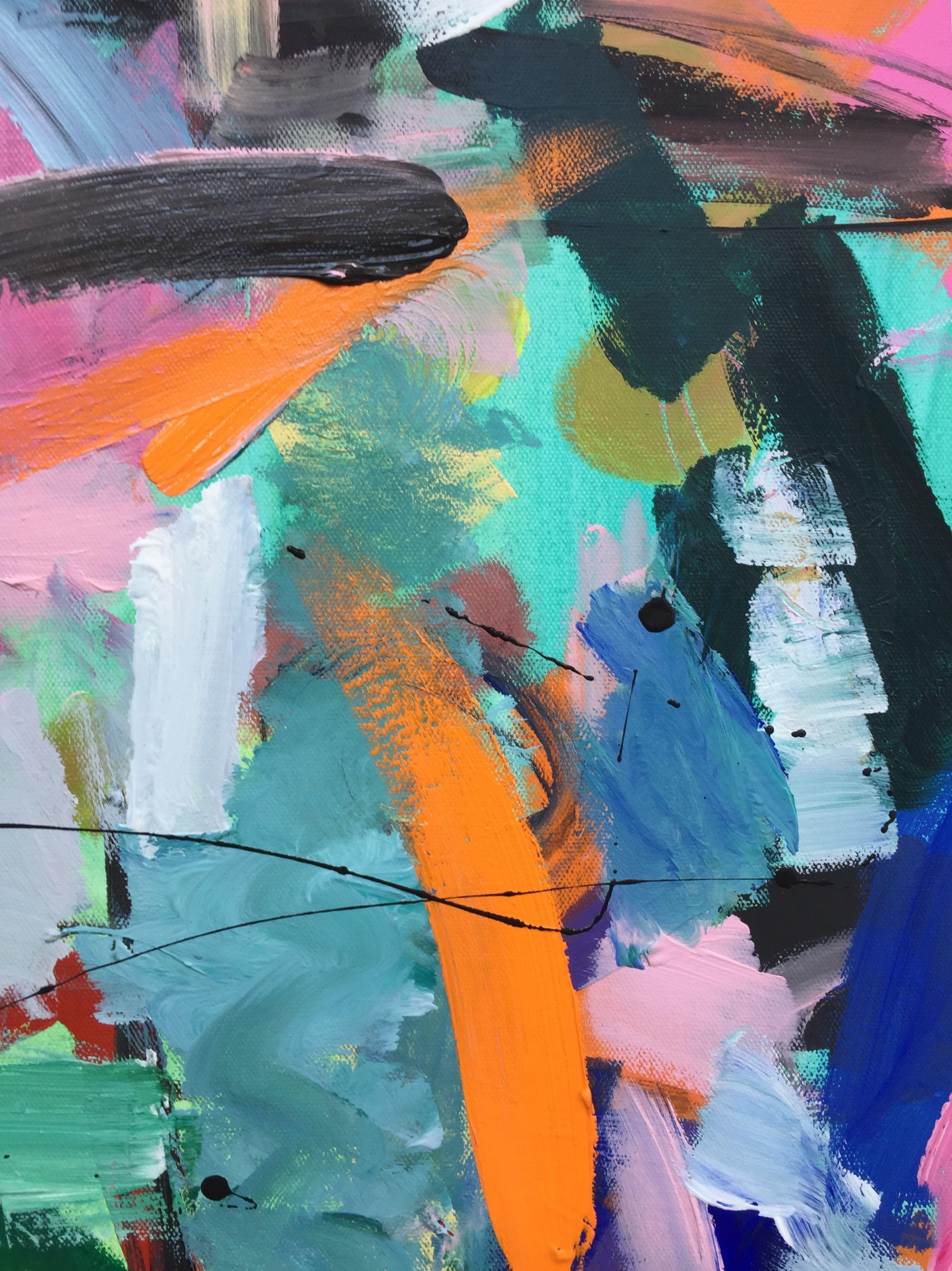 Saturday Morning, Gemälde, Acryl auf Leinwand – Painting von Christel Haag