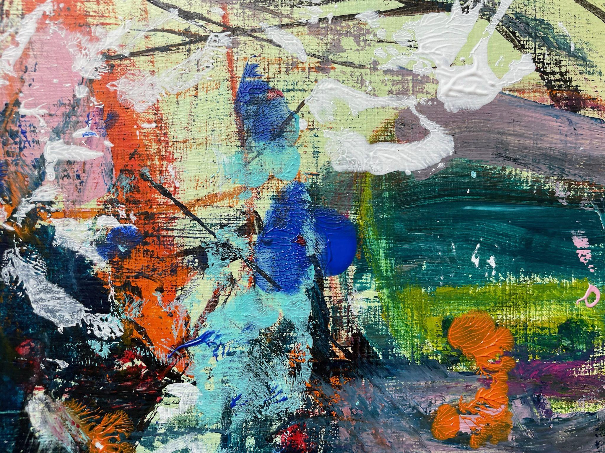 Save the Date for Me, Painting, Acrylic on Paper For Sale 1