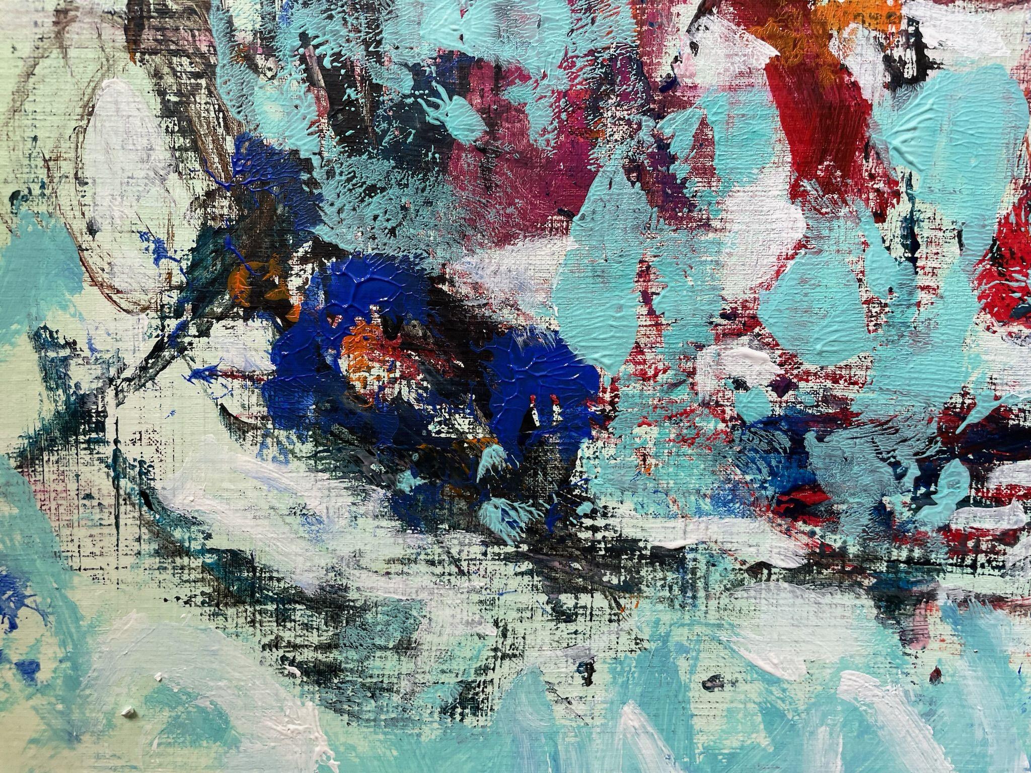 Save the Date for Me, Painting, Acrylic on Paper For Sale 4