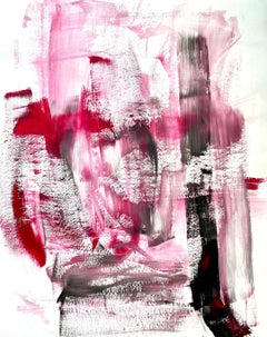 Fiocchi di neve che baciano i fiori, Pittura, Acrilico su carta
