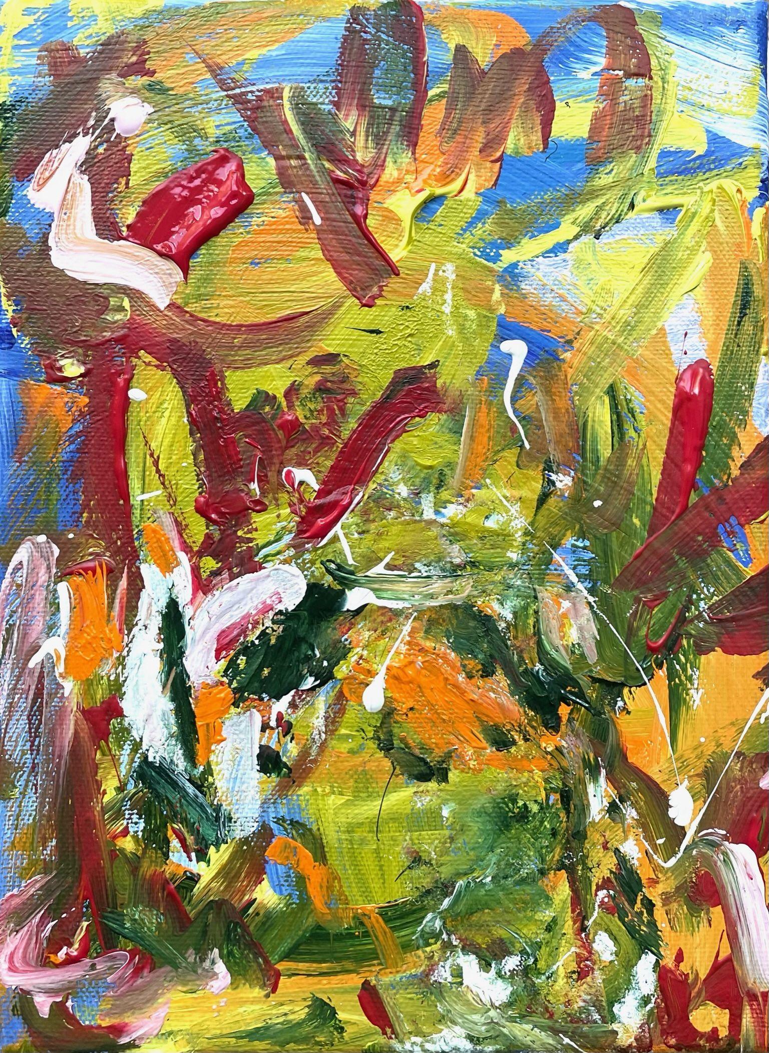 Sommer im Botanischen Garten (Diptych), Painting, Acrylic on Canvas For Sale 1
