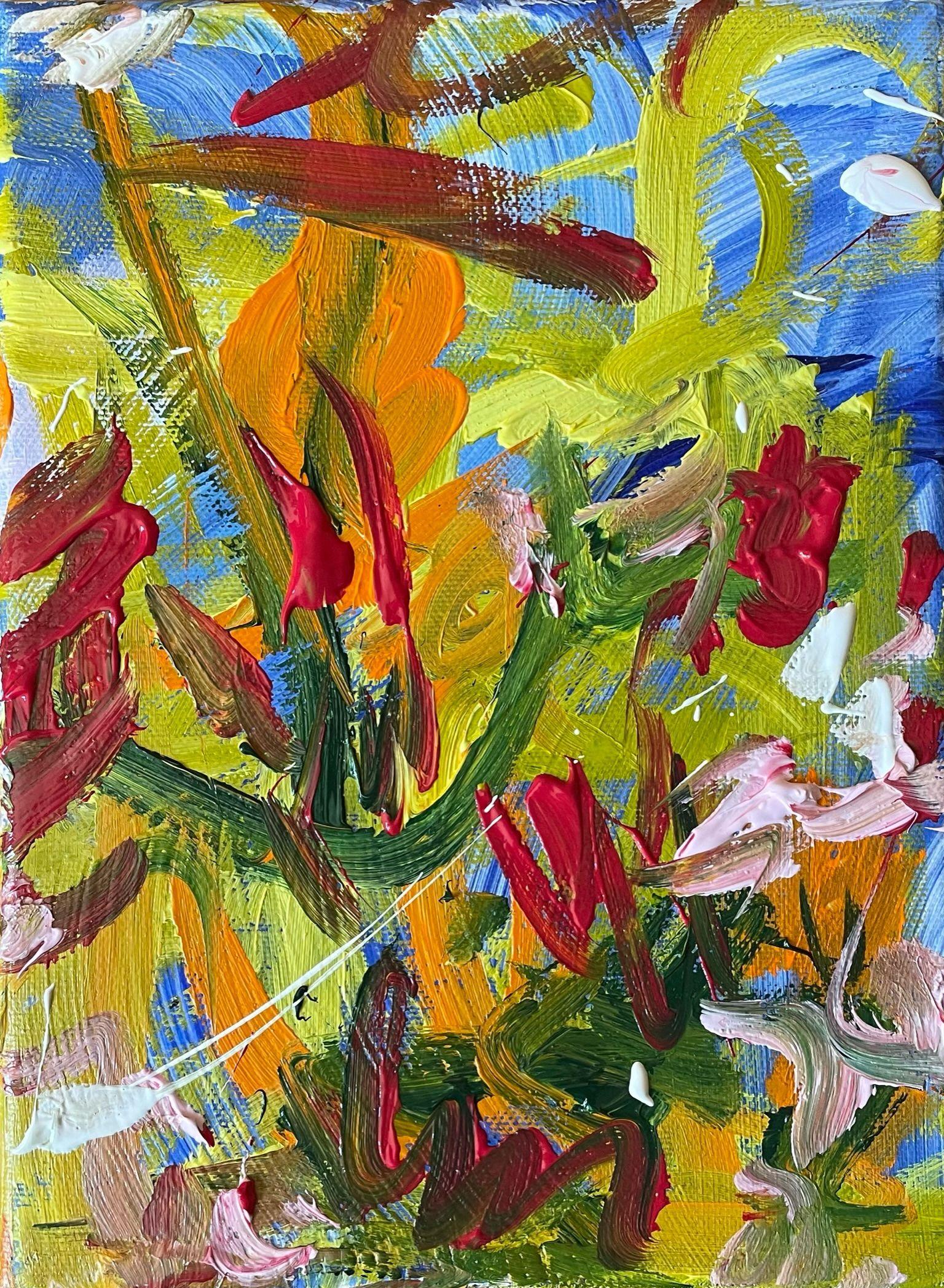 Sommer im Botanischen Garten (Diptych), Painting, Acrylic on Canvas For Sale 2