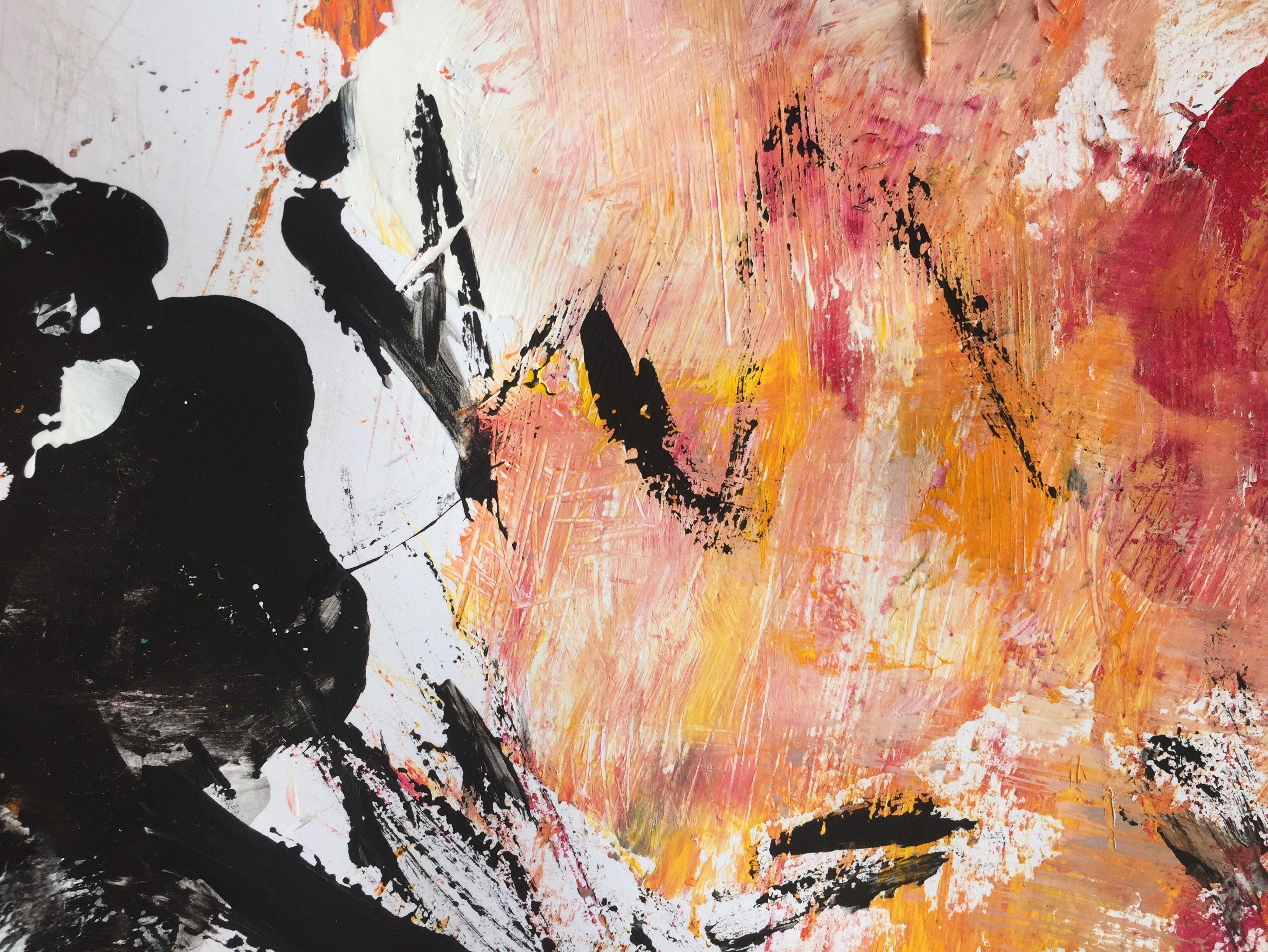 Speedy, Pittura, Acrilico su carta - Painting di Christel Haag