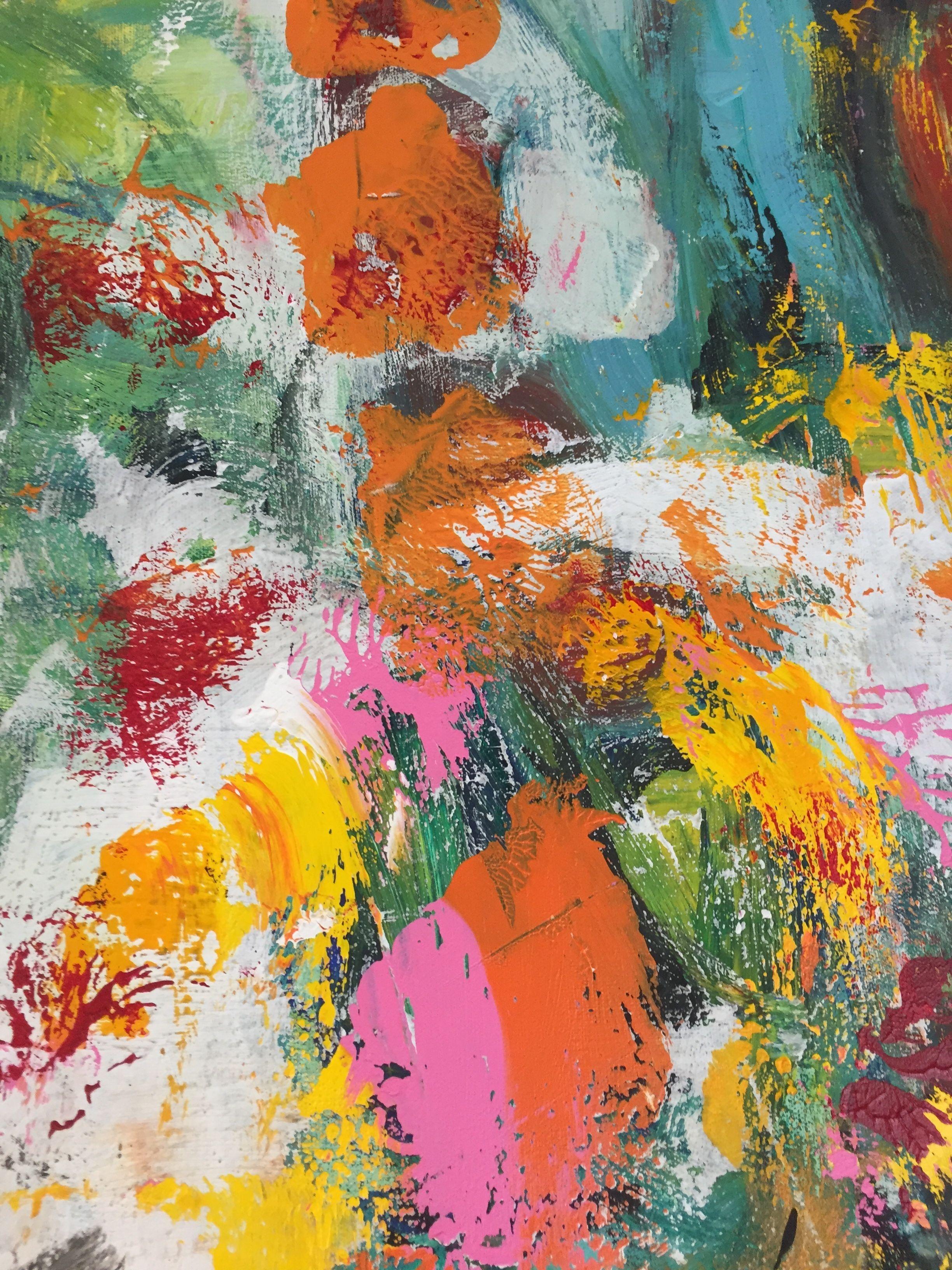 Spurensuche, Pintura, Acrílico sobre lienzo - Painting de Christel Haag