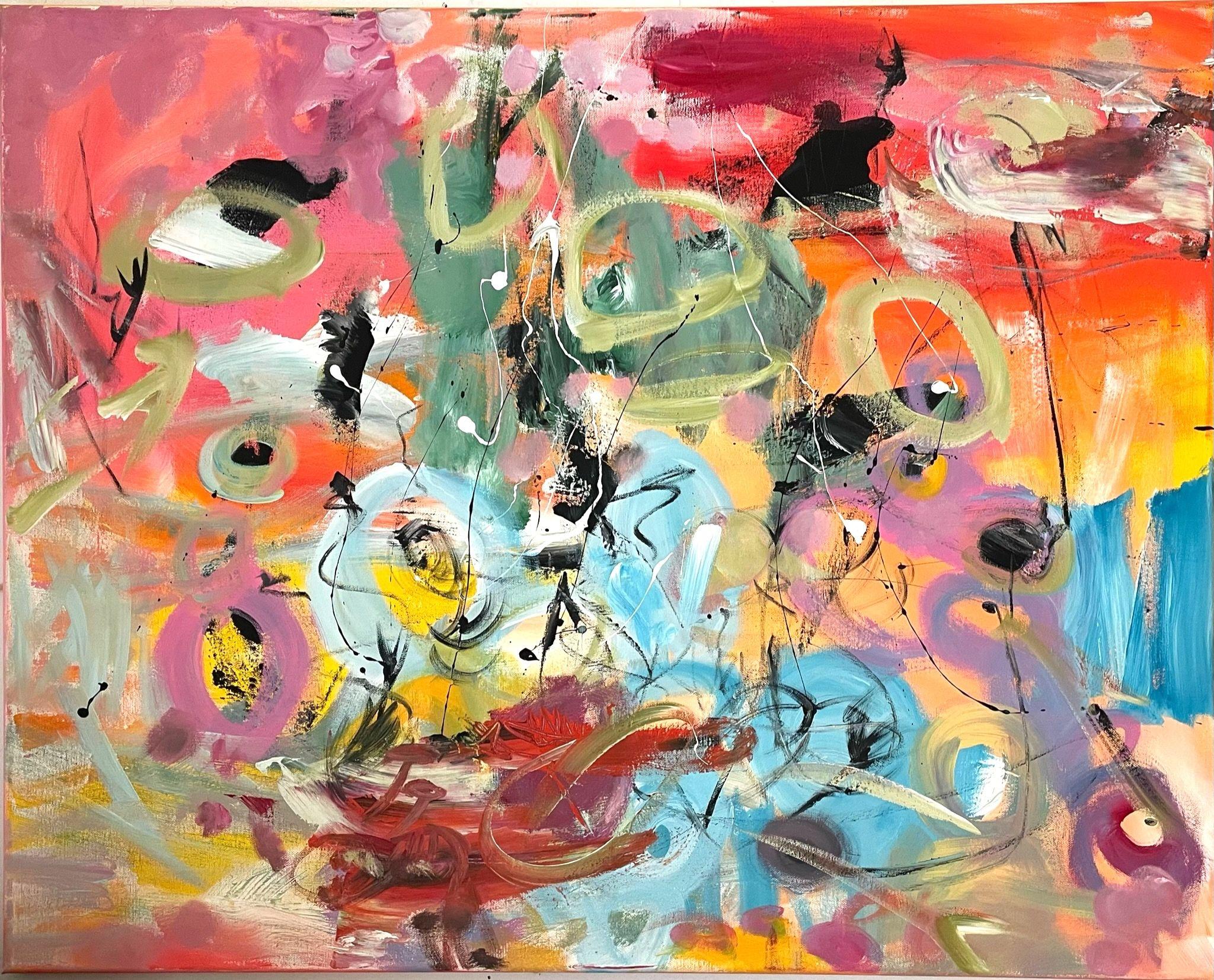 Un tipo tan gracioso, Pintura, Acrílico sobre lienzo - Painting de Christel Haag