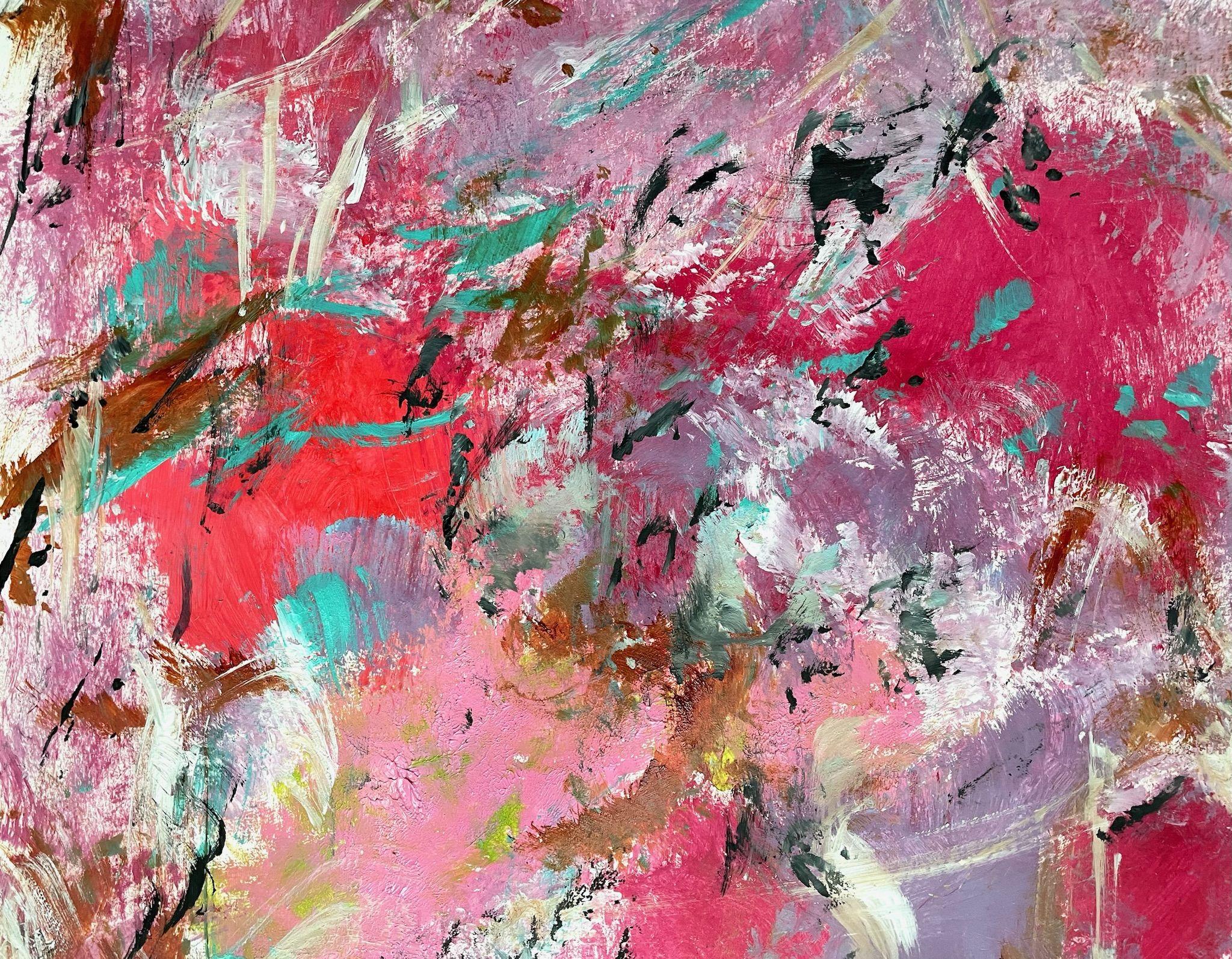 Summer Floral 2, Painting, Acrylic on Paper For Sale 2