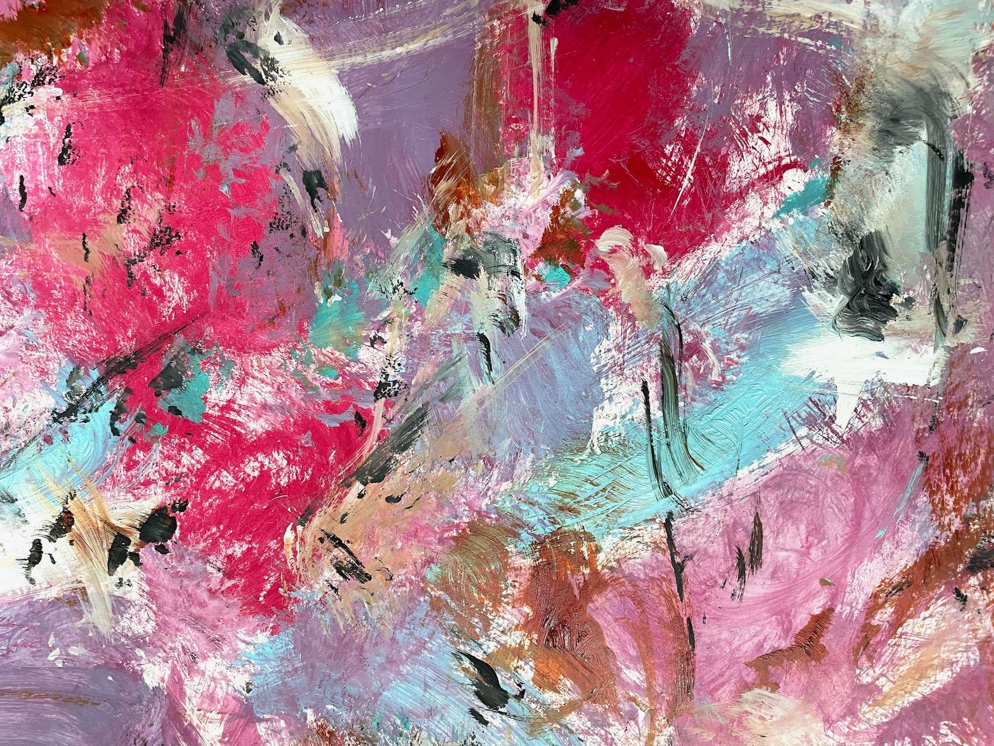 Summer Floral 2, Painting, Acrylic on Paper For Sale 3