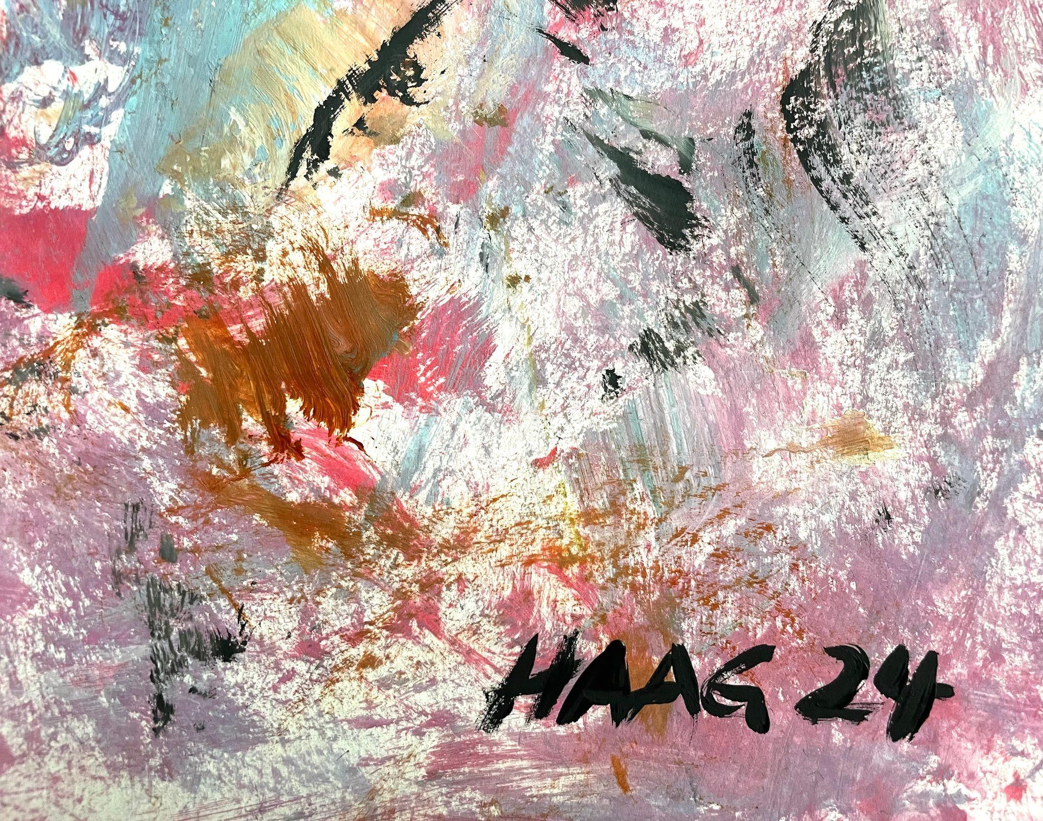 Summer Floral 2, Painting, Acrylic on Paper For Sale 4