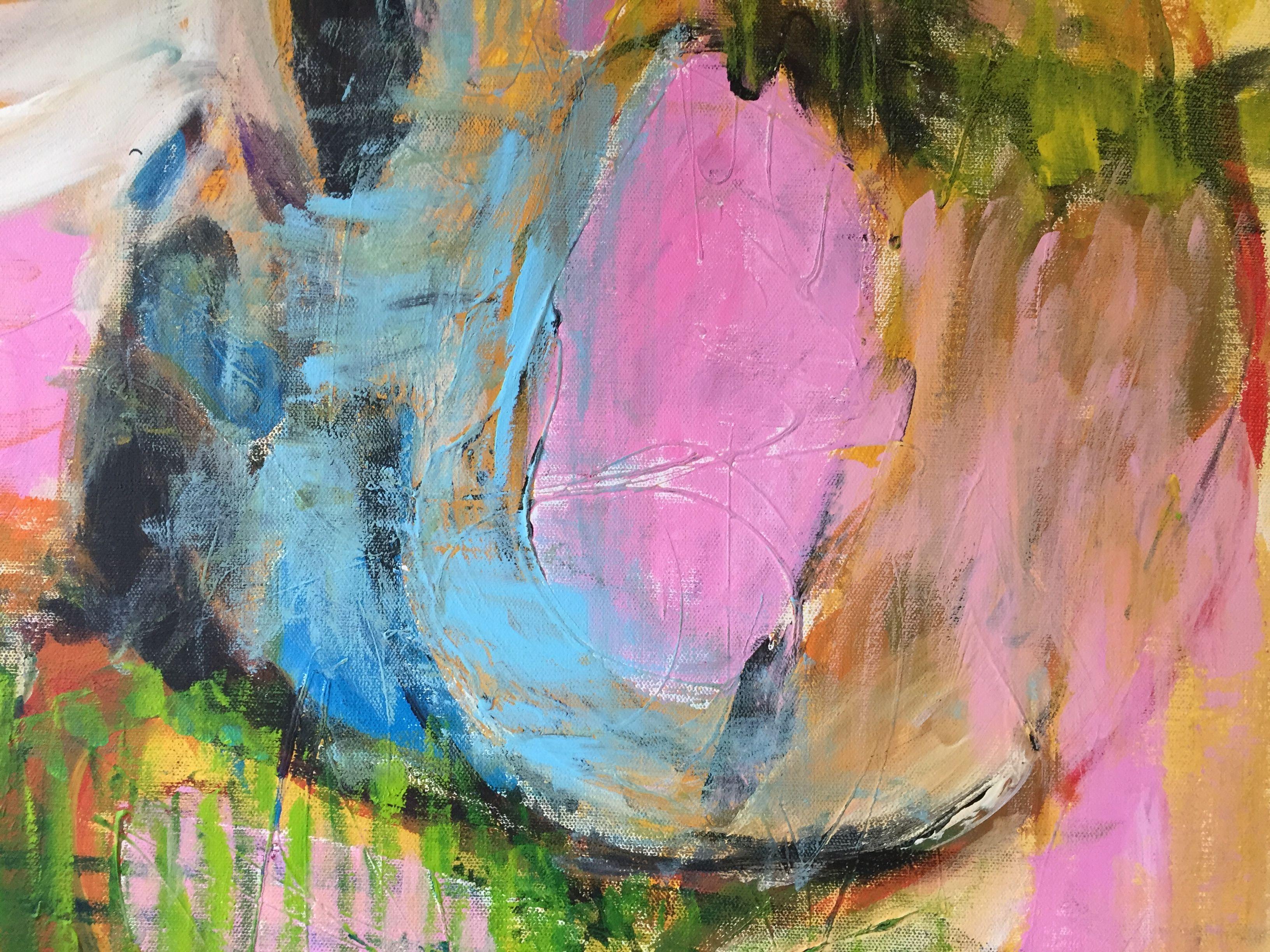 Sorpresa, Pintura, Acrílico sobre lienzo - Painting Moderno de Christel Haag