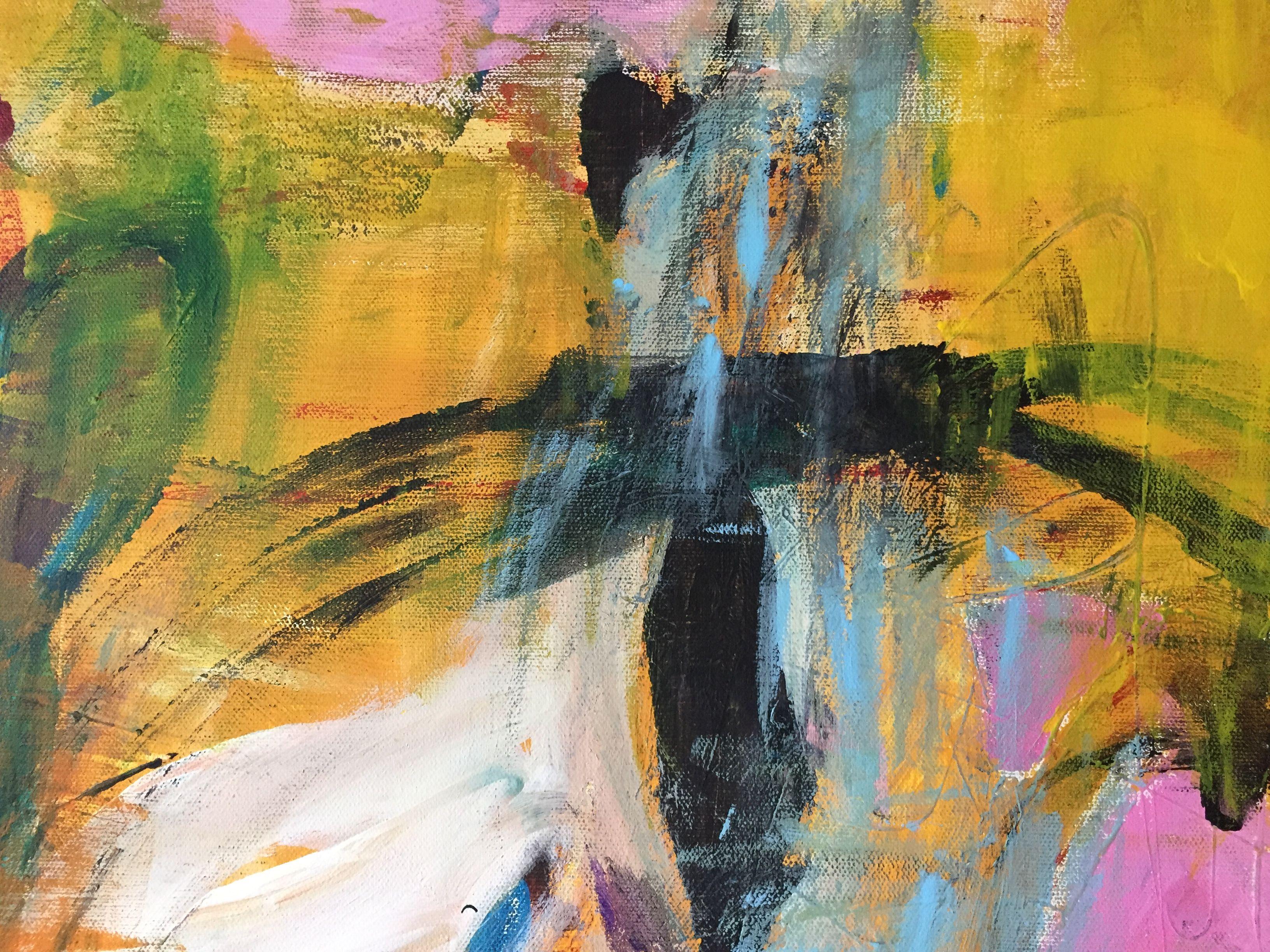 Trata de cómo una sorpresa repentina muy positiva puede cambiar toda nuestra vida. Es un cuadro muy brillante y vivo, con bellos colores: un verdadero reclamo. Los colores principales son naranja, amarillo, turquesa, verde claro, rosa, negro y