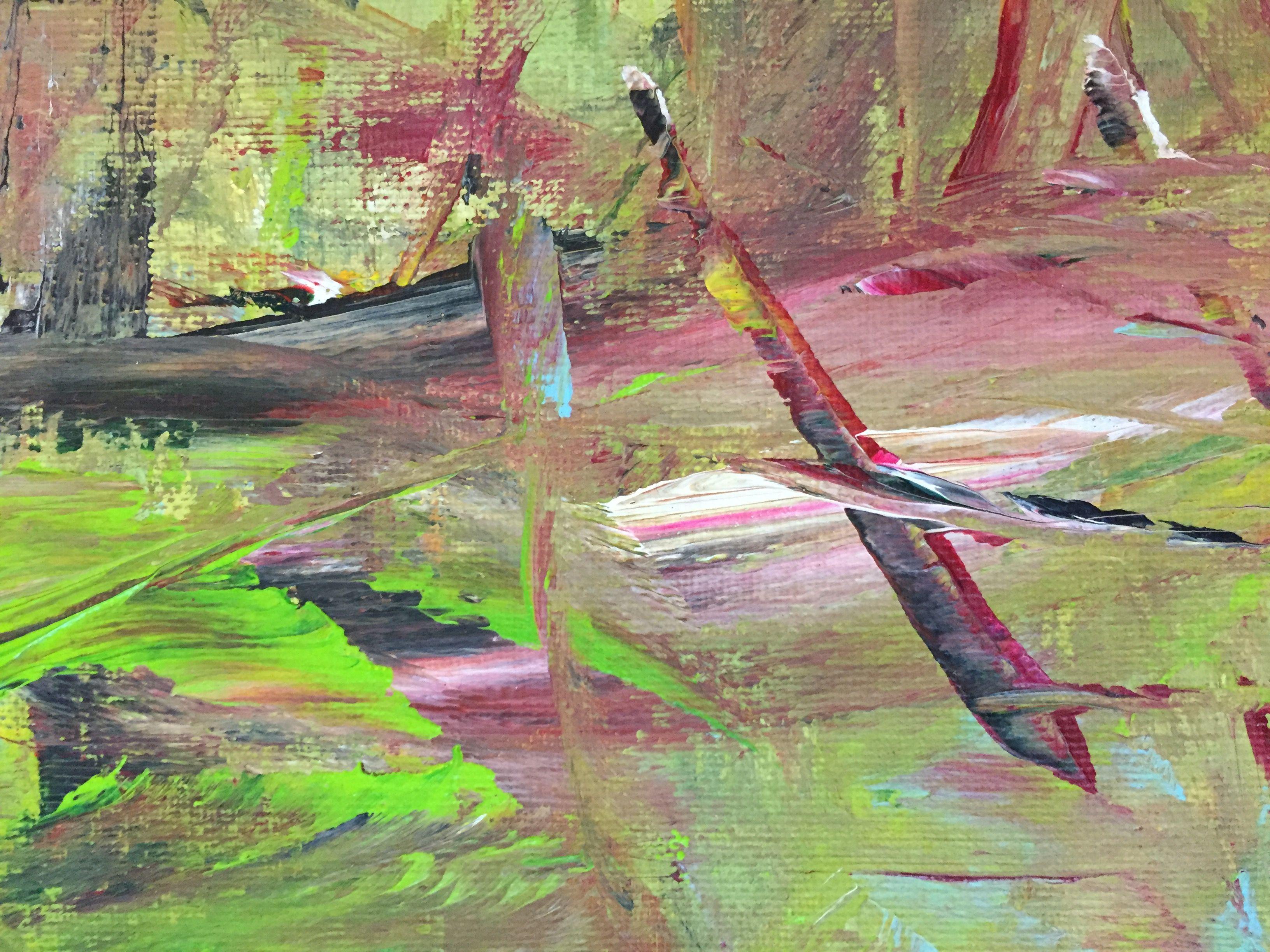 Swampy Garden, Painting, Acrylic on Canvas 1