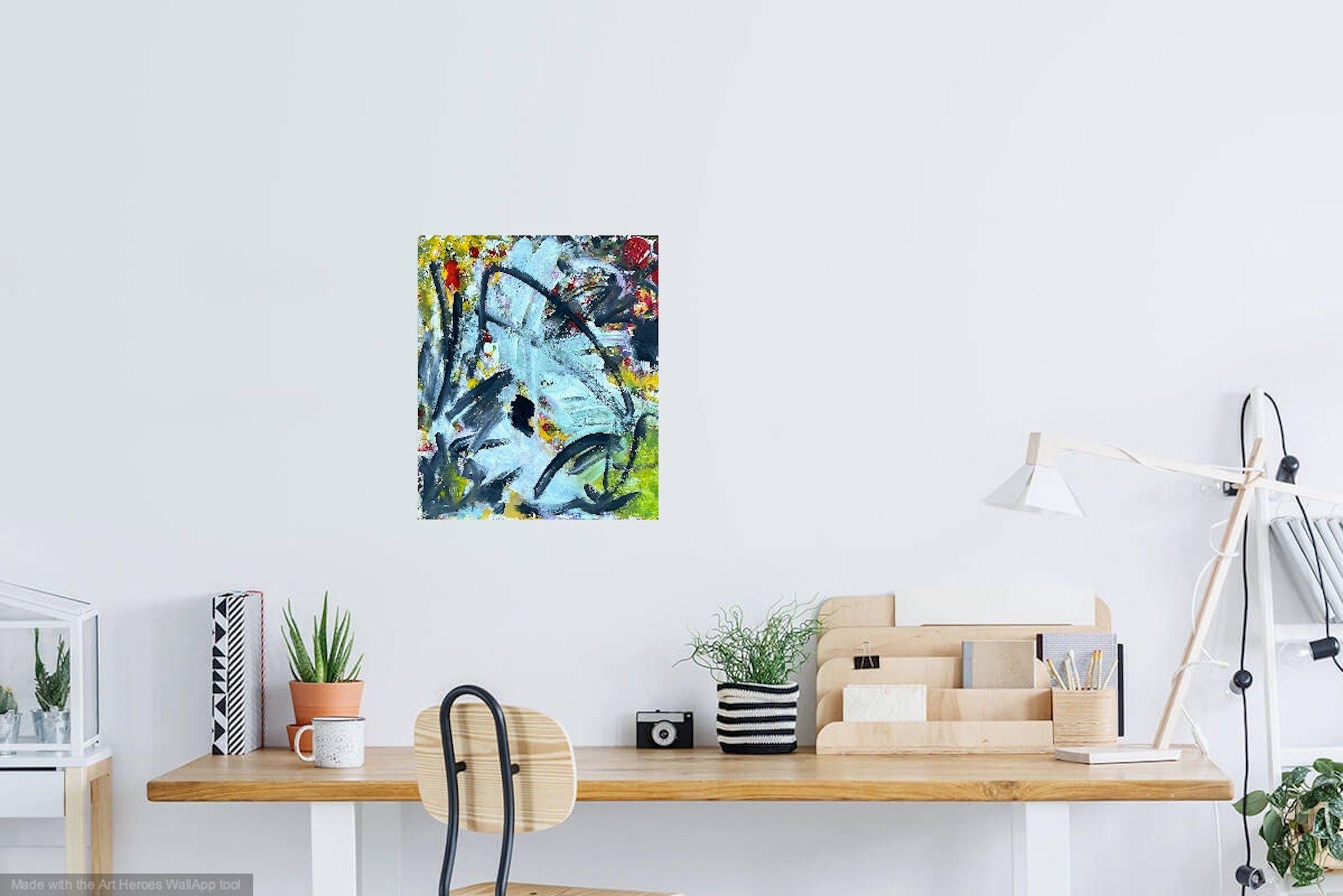The Balance of Nature (Diptychon), Gemälde, Acryl auf Papier im Angebot 2