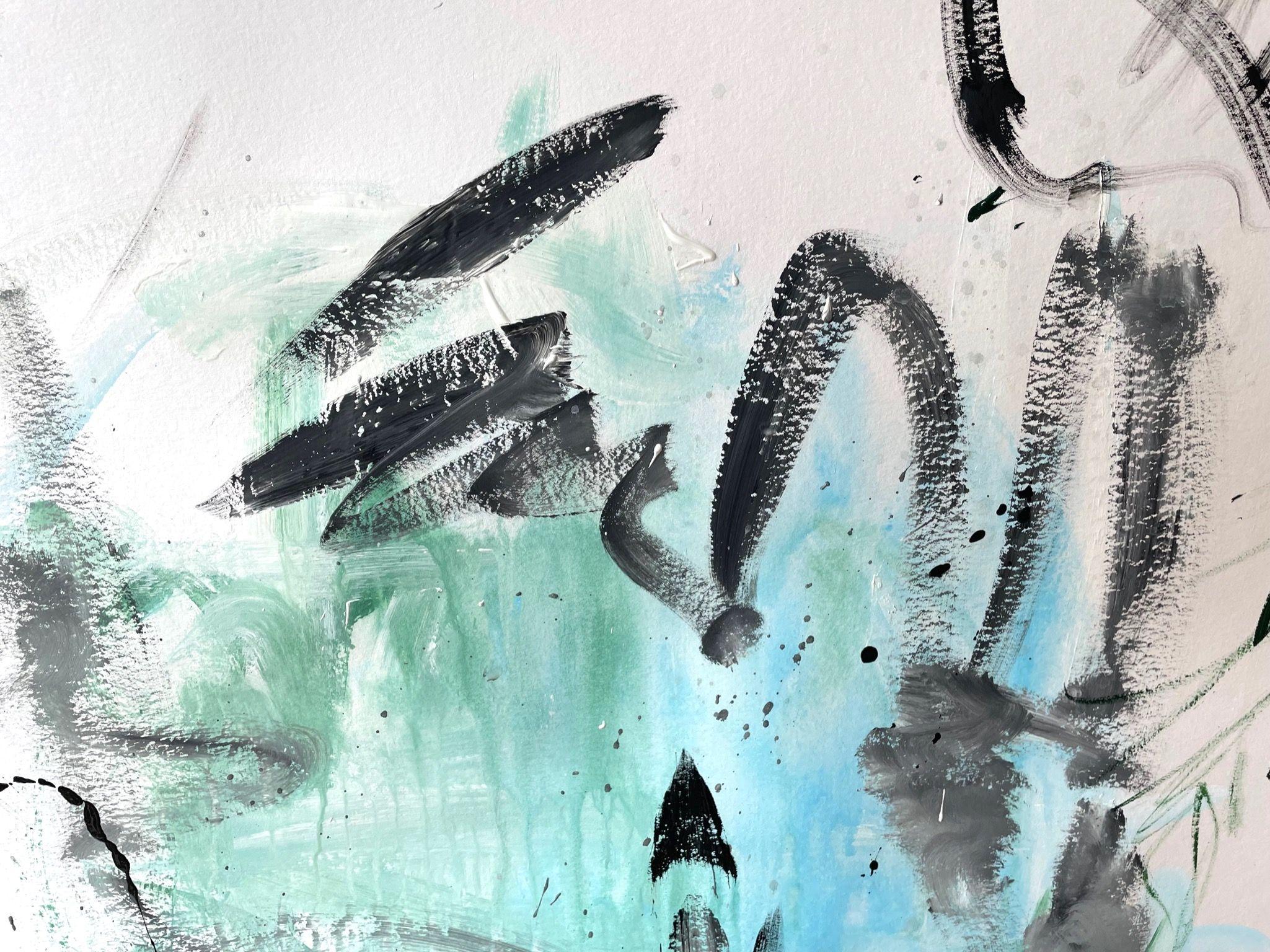 Thumbs Up, Painting, Acrylic on Paper For Sale 1