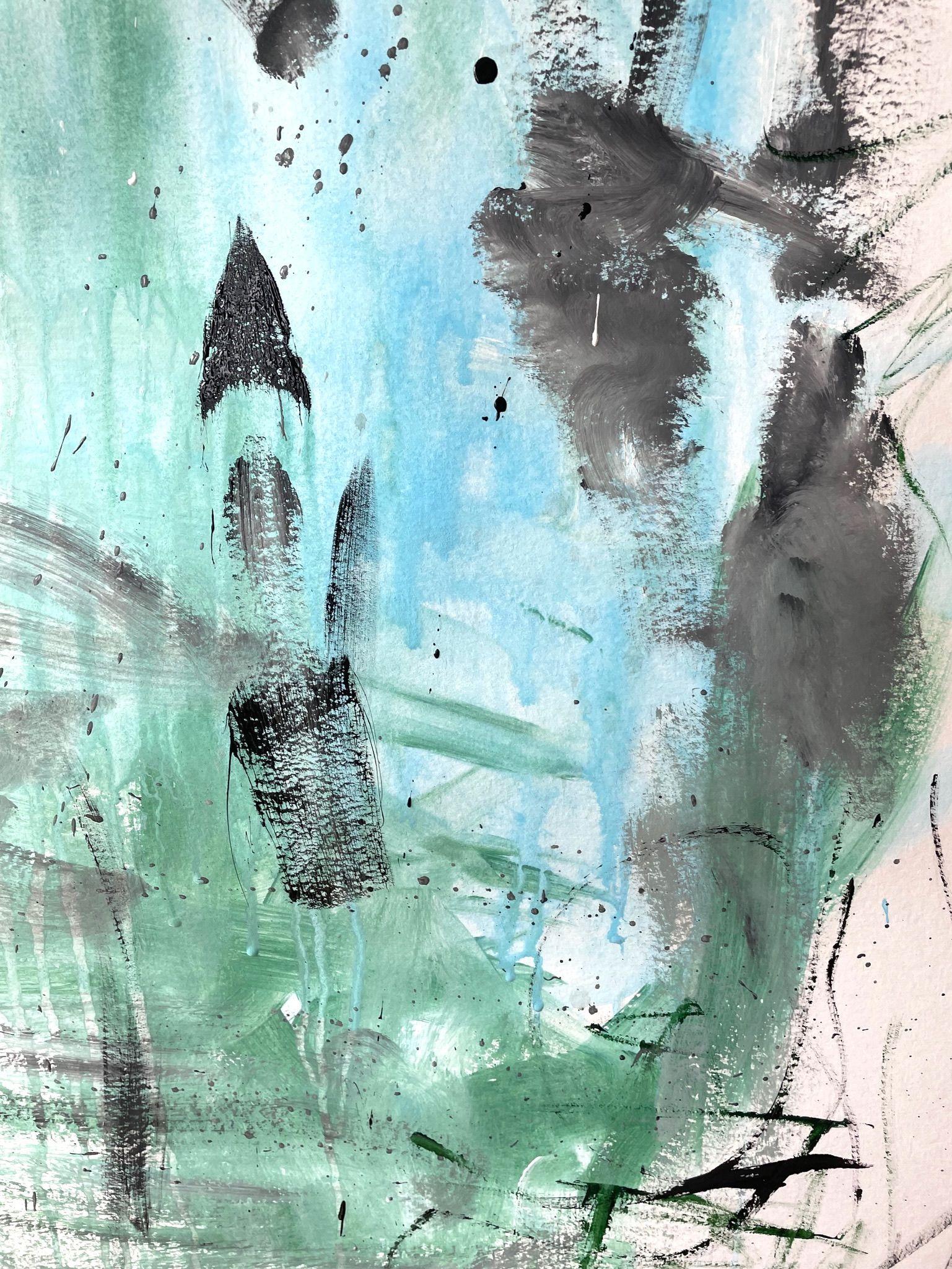 Thumbs Up, Painting, Acrylic on Paper For Sale 4
