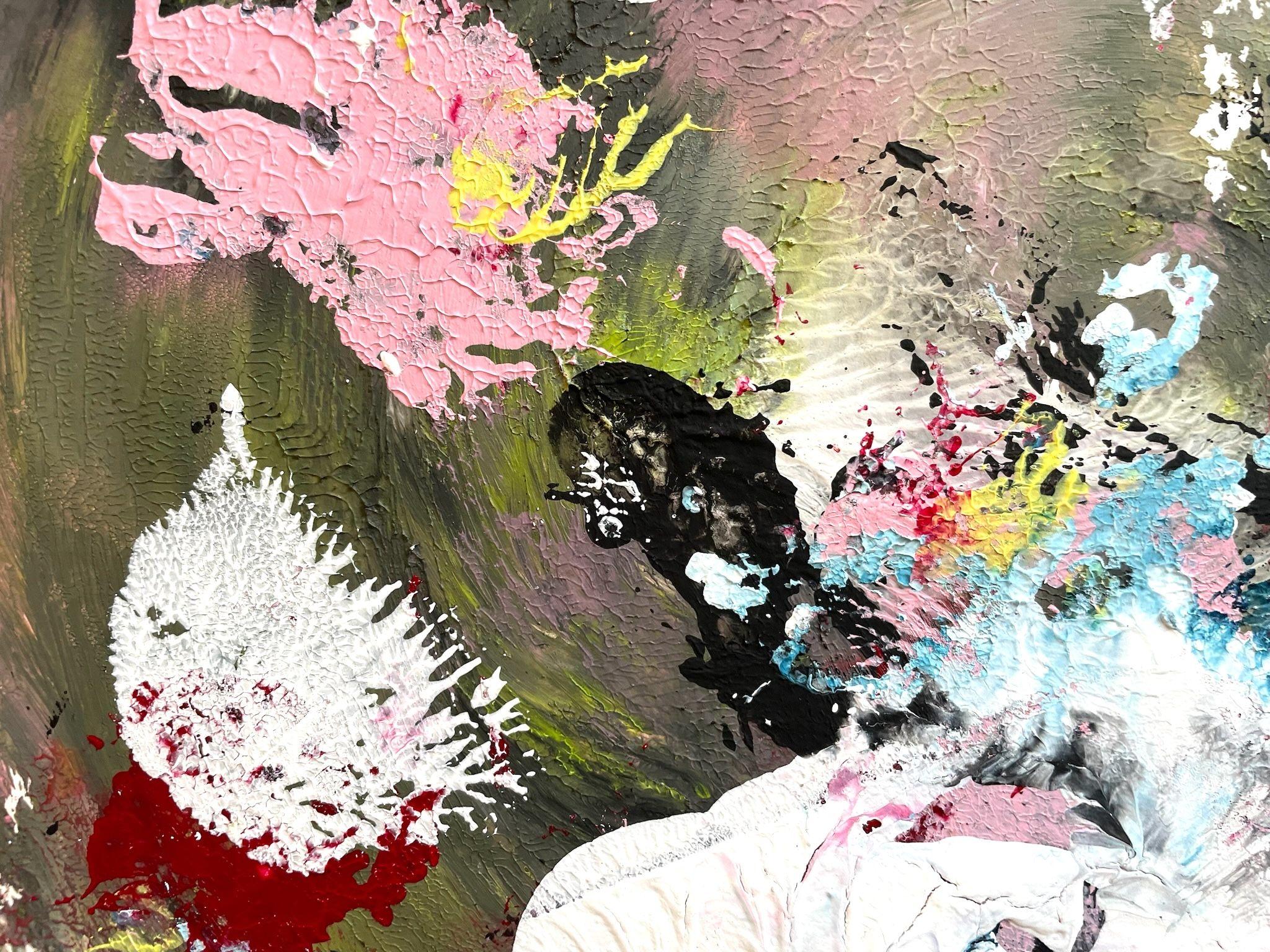 TrÃ¤umerei, Malerei, Acryl auf Papier im Angebot 1