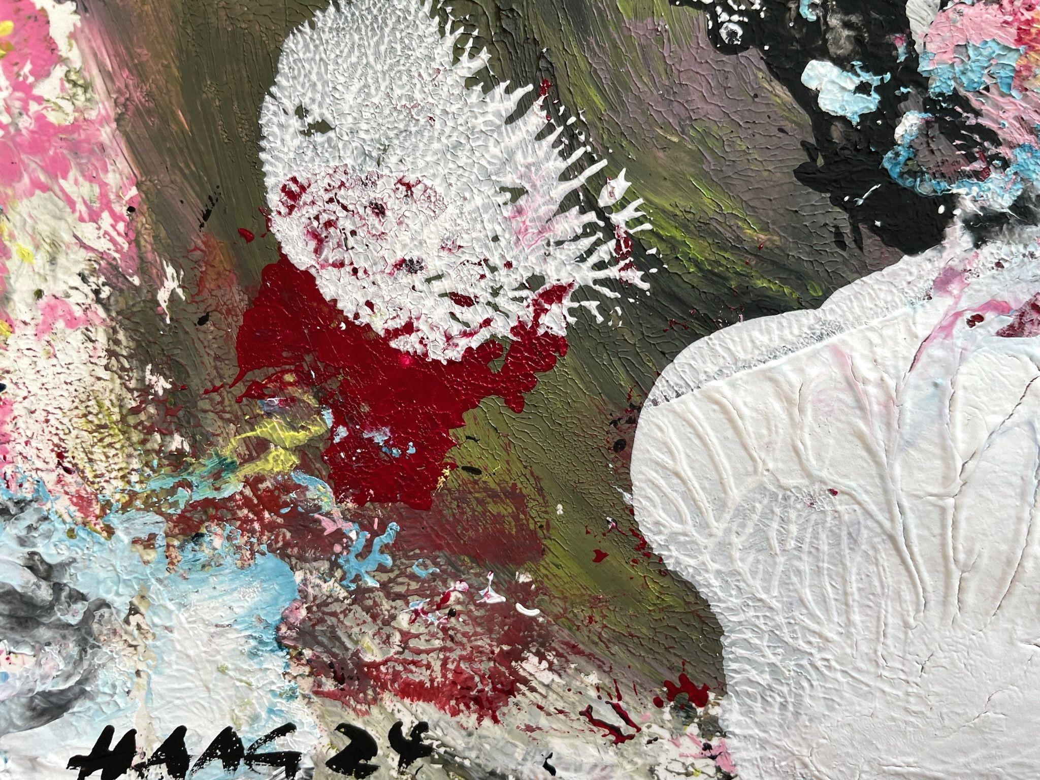 TrÃ¤umerei, Malerei, Acryl auf Papier im Angebot 2