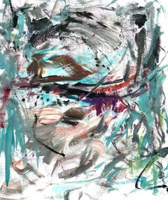 Tropical Storm, Painting, Acrylic on Paper