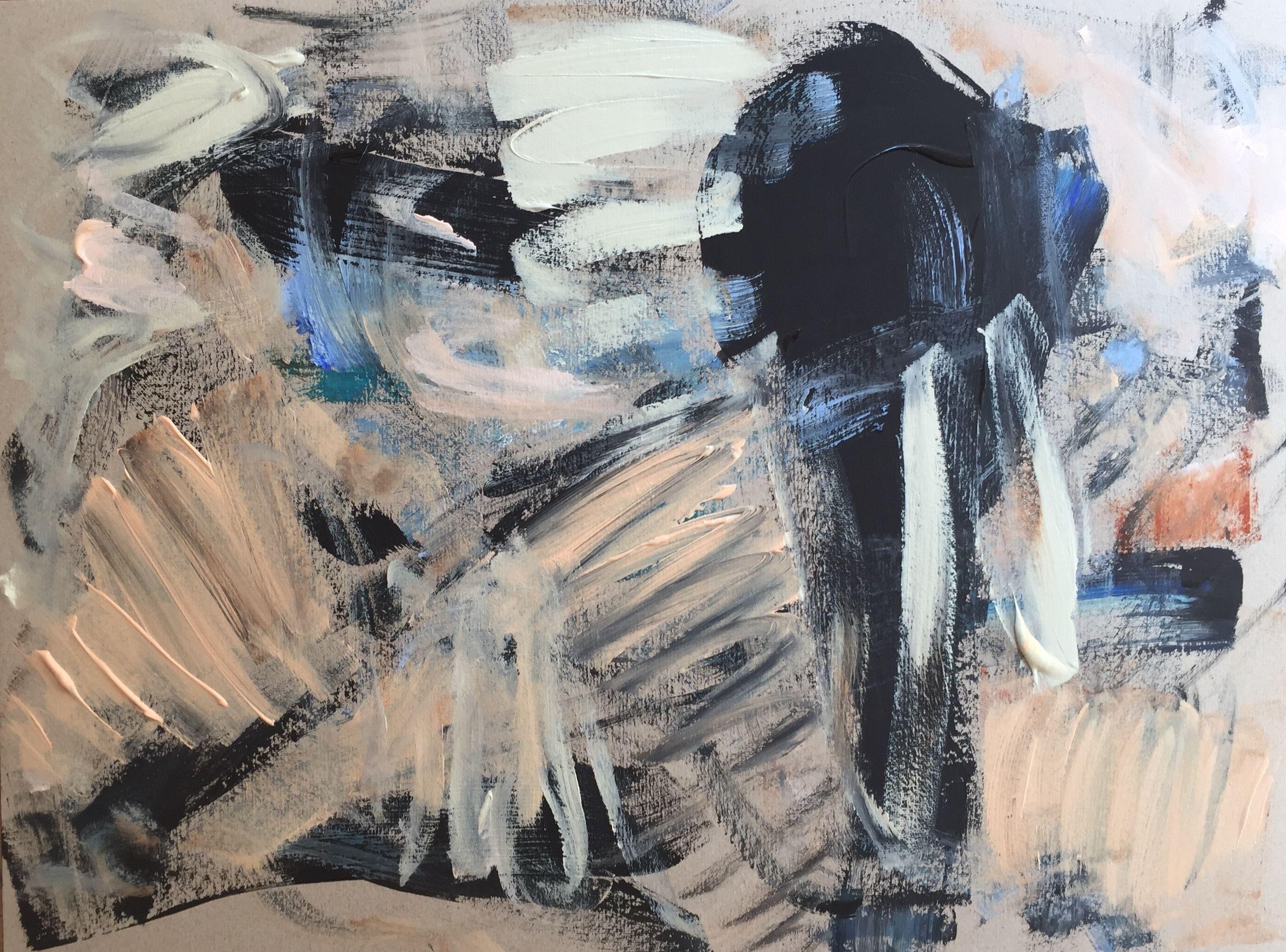 Trying to Hold You, Gemälde, Acryl auf anderen – Painting von Christel Haag