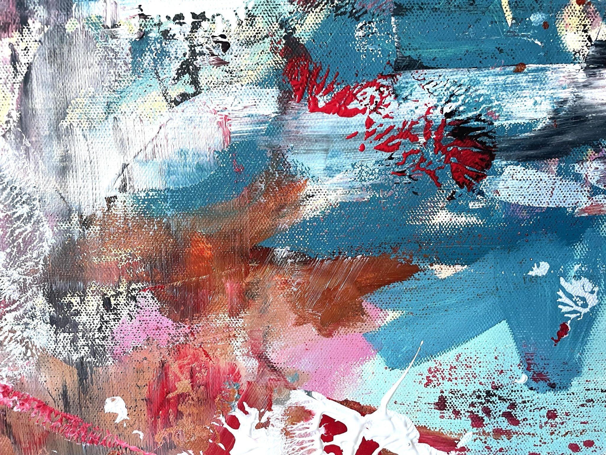 Qué sorpresa, Pintura, Acrílico sobre lienzo - Painting Contemporáneo de Christel Haag