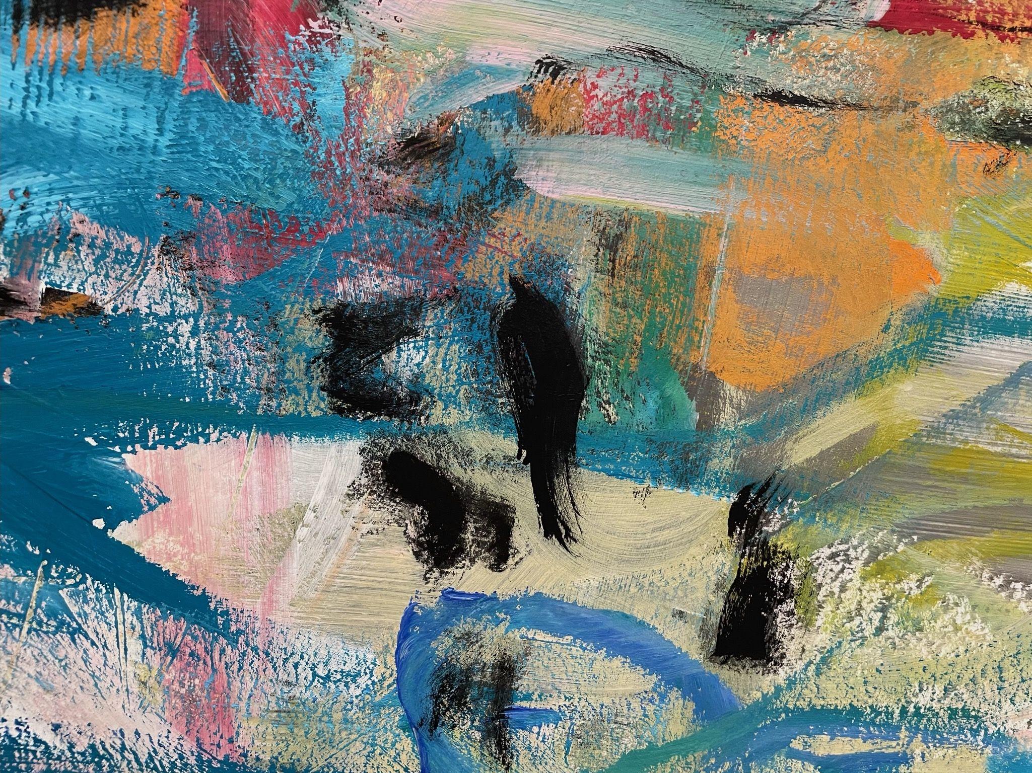 What's the Essence of My Life, Painting, Acrylic on Paper For Sale 2