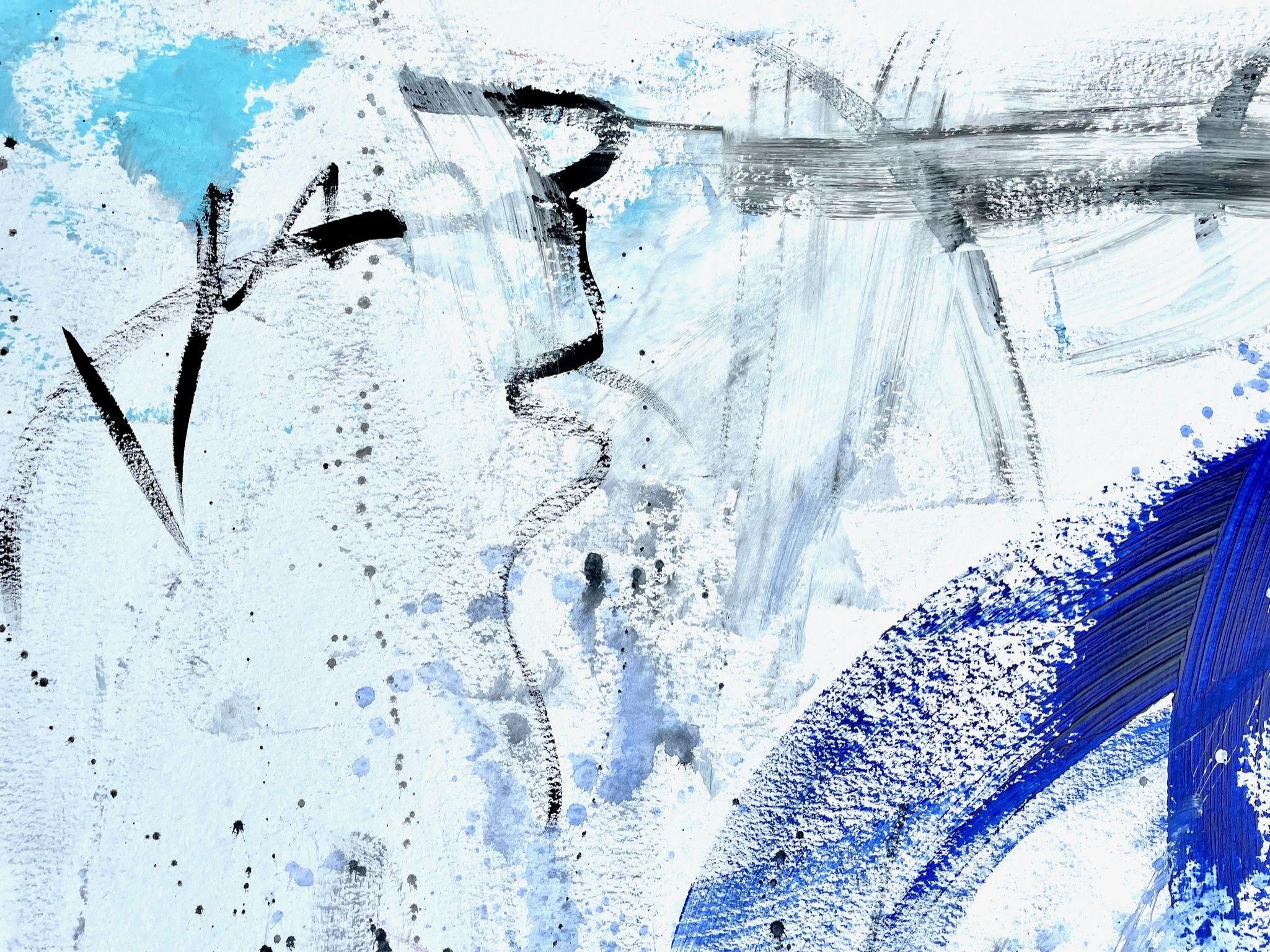 Susurros de un fantasma amistoso, Pintura, Acrílico sobre papel en venta 1