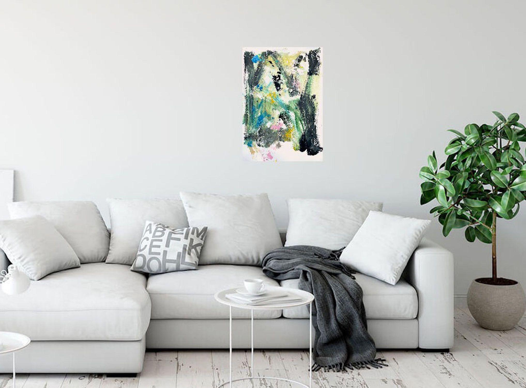 Who Told You That 1, Gemälde, Acryl auf Papier im Angebot 2