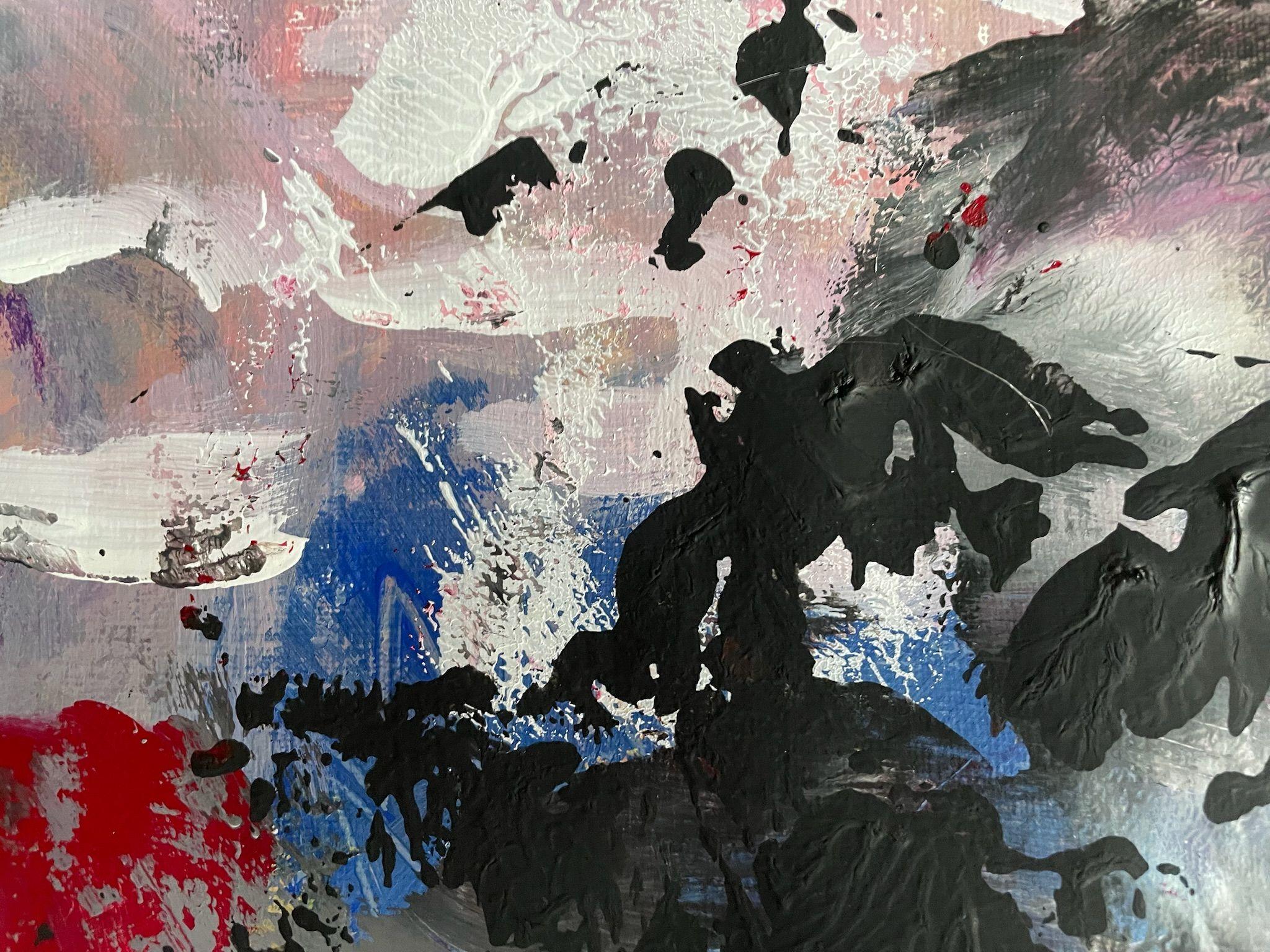 Why DidnÂ't You Call Me, Gemälde, Acryl auf Papier im Angebot 2