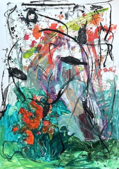You'll Be For Ever in My Heart, Painting, Acrylic on Paper