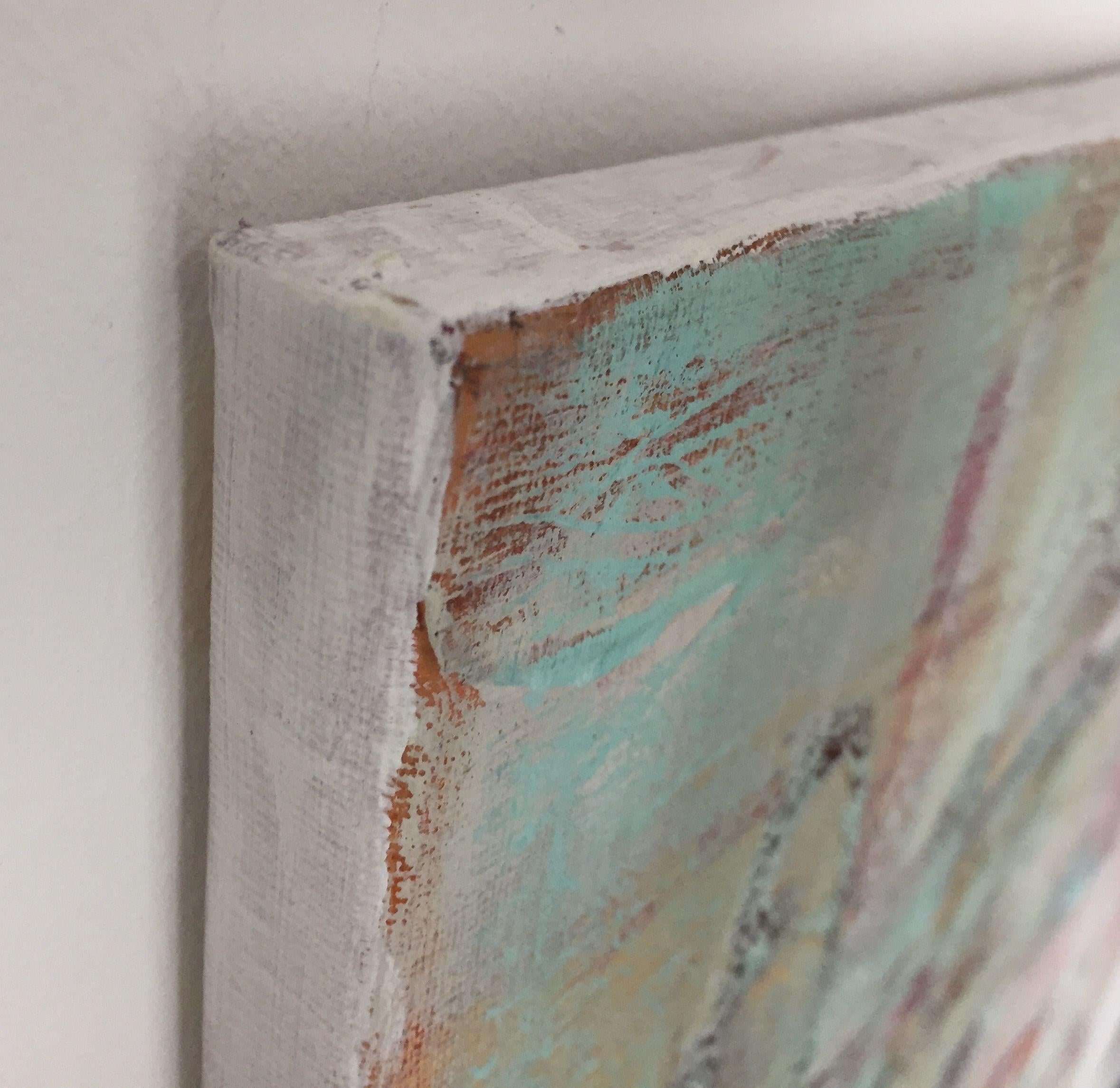 Pinguin-Twist, Gemälde, Acryl auf Leinwand (Beige), Color Photograph, von Christel Haag