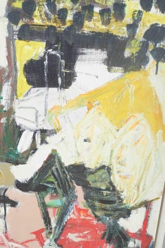 Christel Maria Nolle, Danish artist. "Landscape". Oil on canvas, 1995