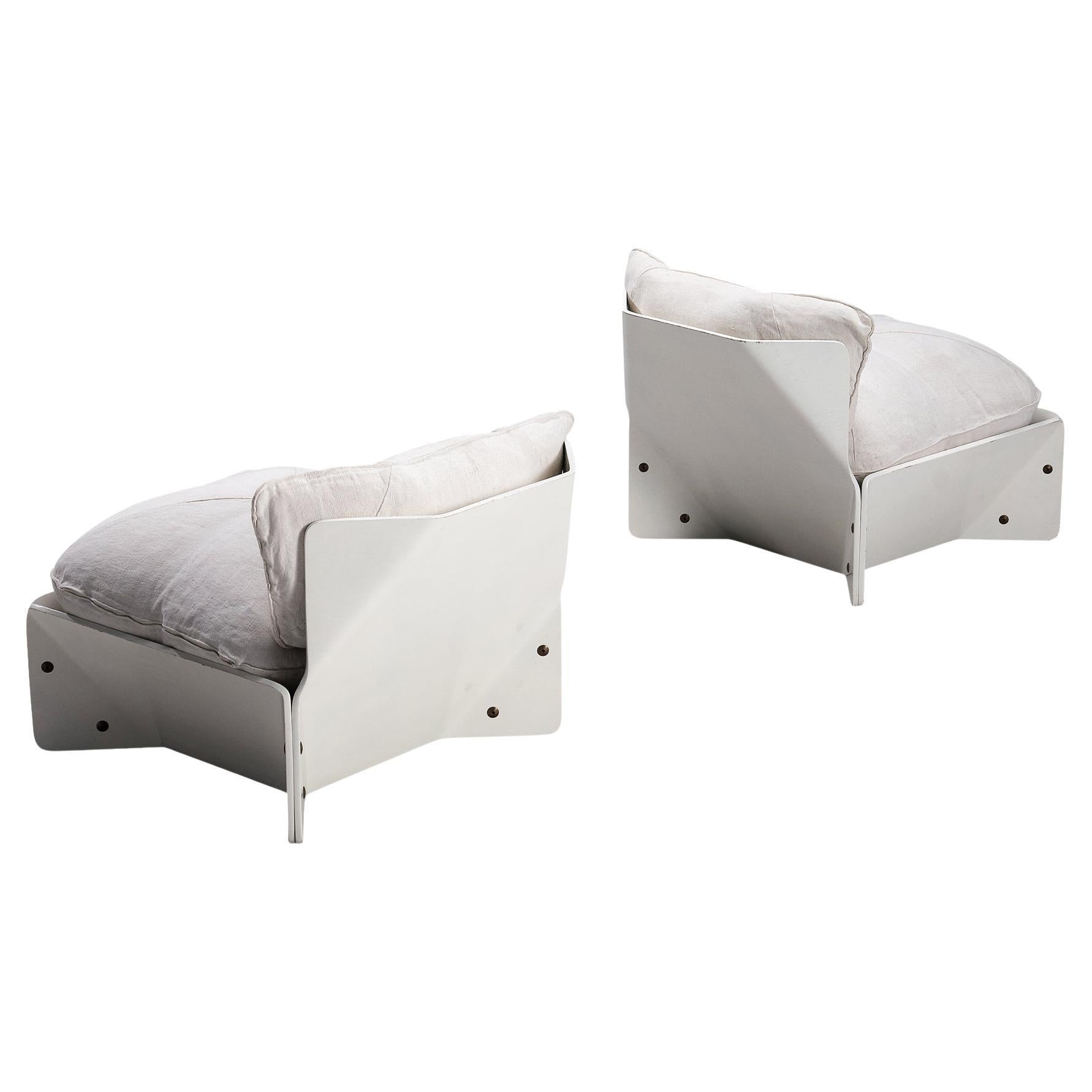 Christensen & Larsen Pair of Eccentric Lounge Chairs  For Sale