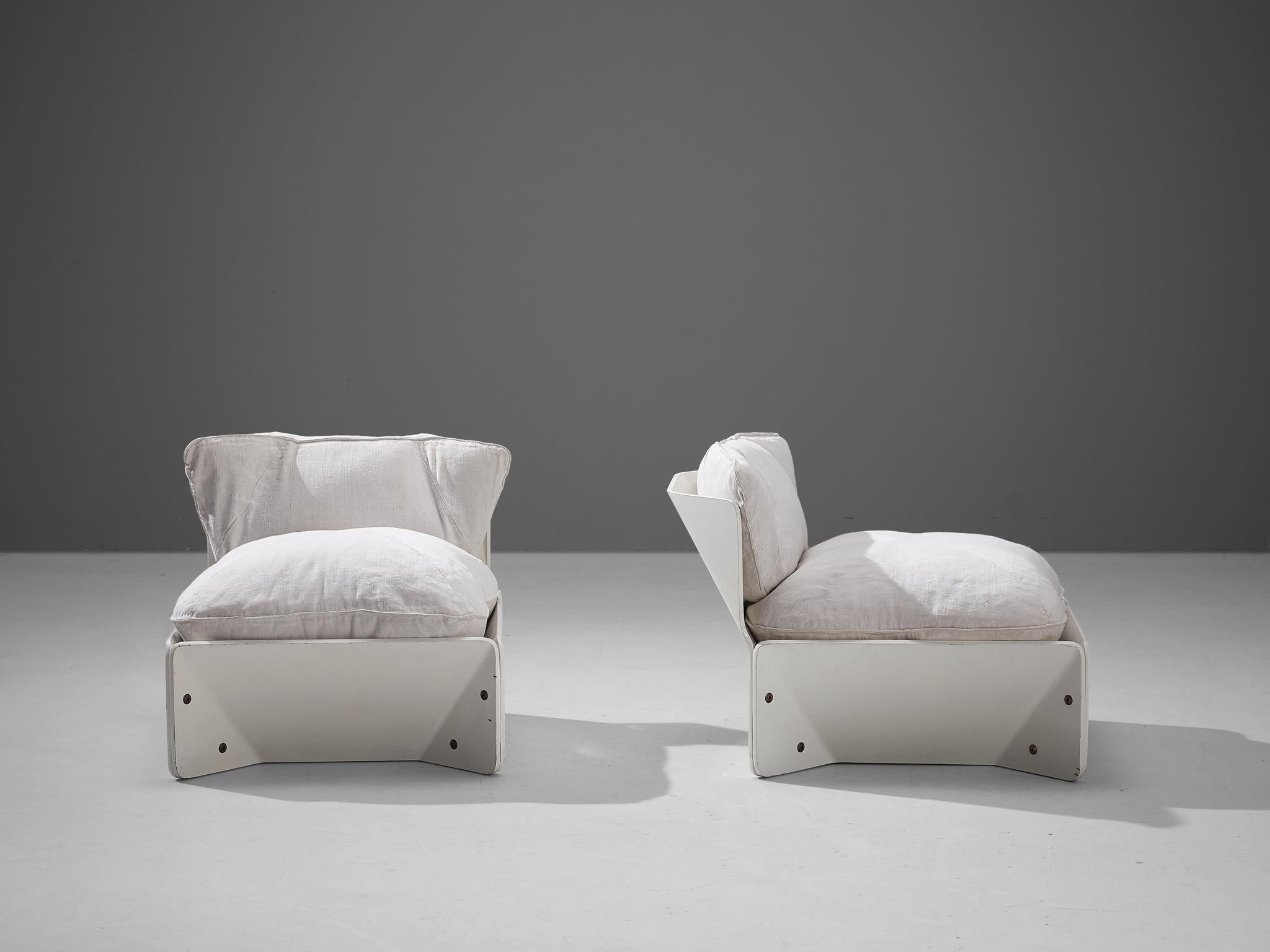 Danois Christensen & Larsen - Paire de chaises longues excentriques avec table basse en vente