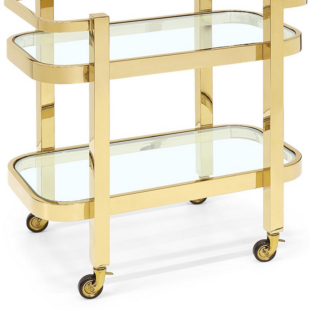 Christensen Trolley in Gold or Chrome Finish In New Condition For Sale In Paris, FR
