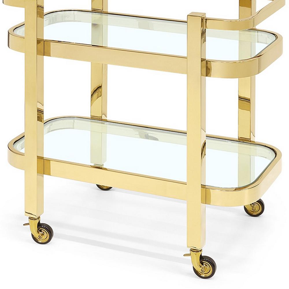 Contemporary Christensen Trolley in Gold or Chrome Finish For Sale