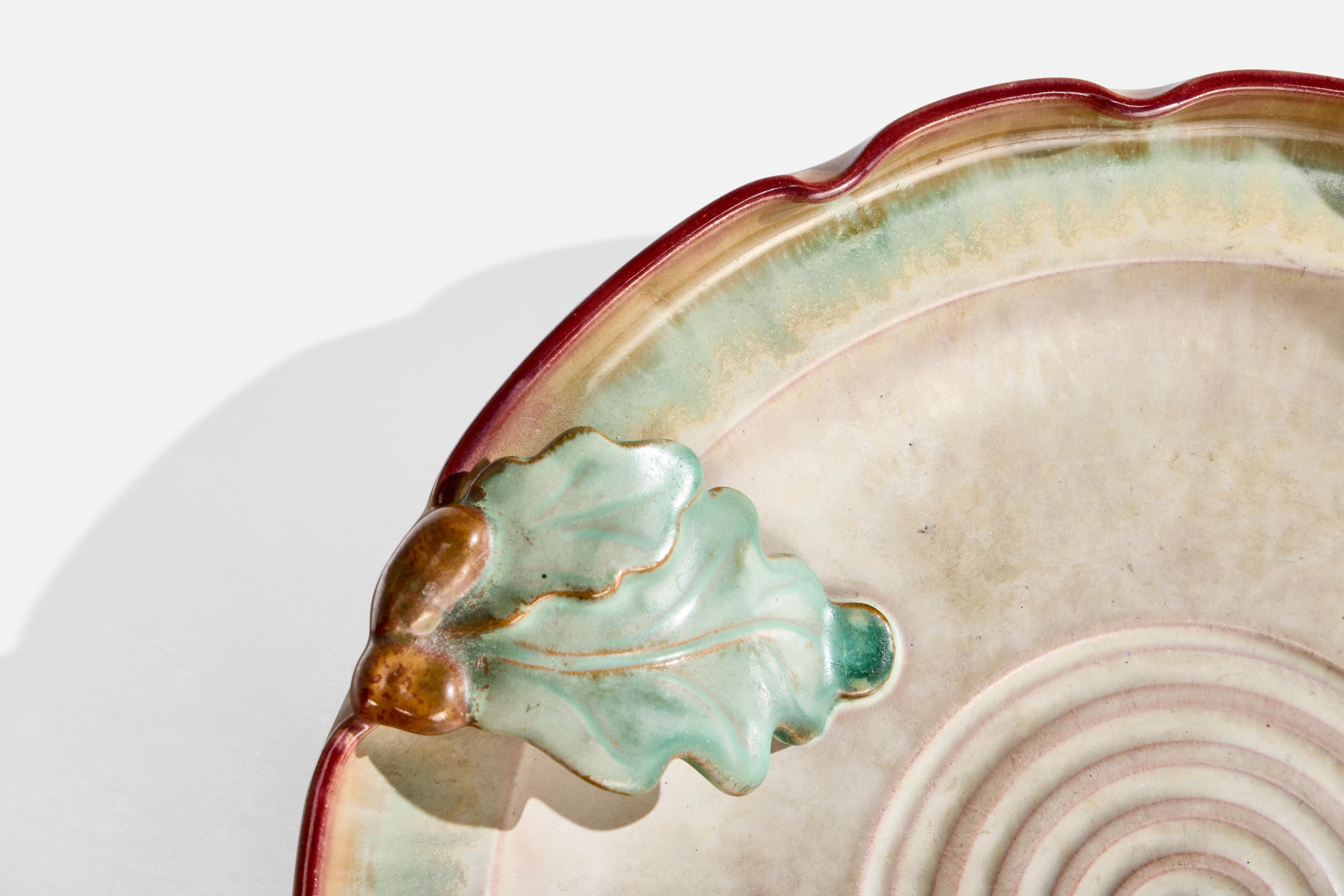Christer Heijl, Piatto, Ceramica, Svezia, anni '30 in vendita 1