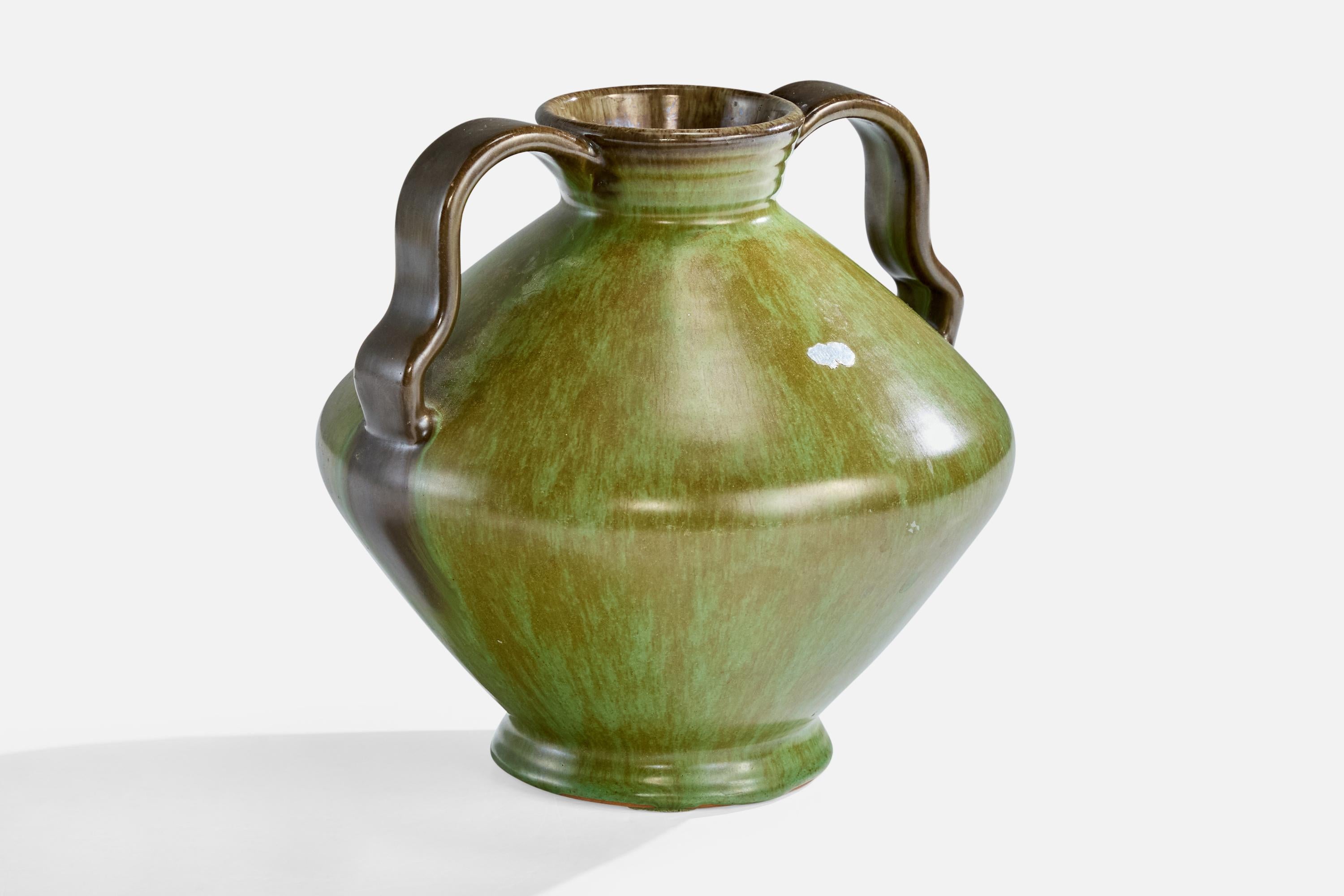 Scandinavian Modern Christer Heijl, Vase, Ceramic, Sweden, 1930s For Sale