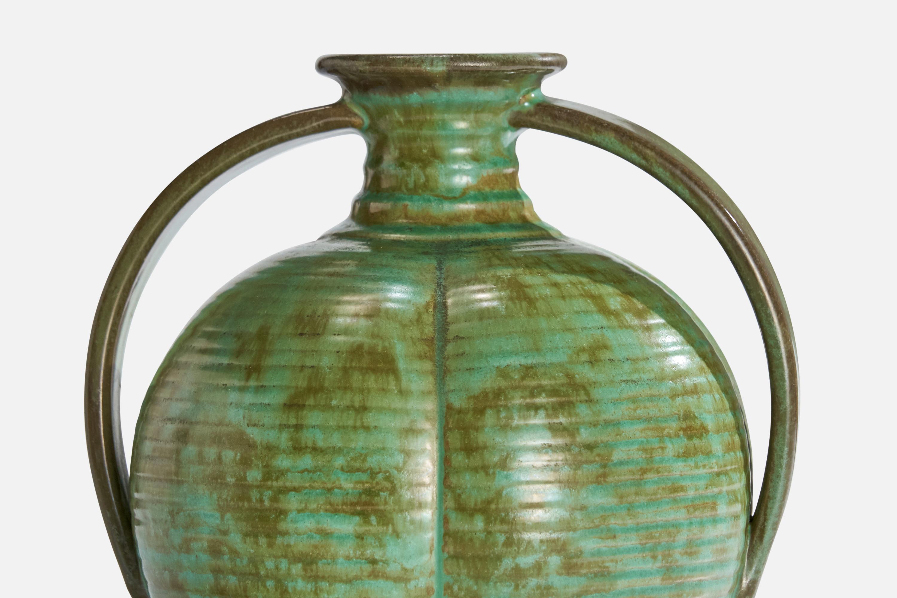 Metà XX secolo Christer Heijl, Vaso, Ceramica, Svezia, anni '30 in vendita